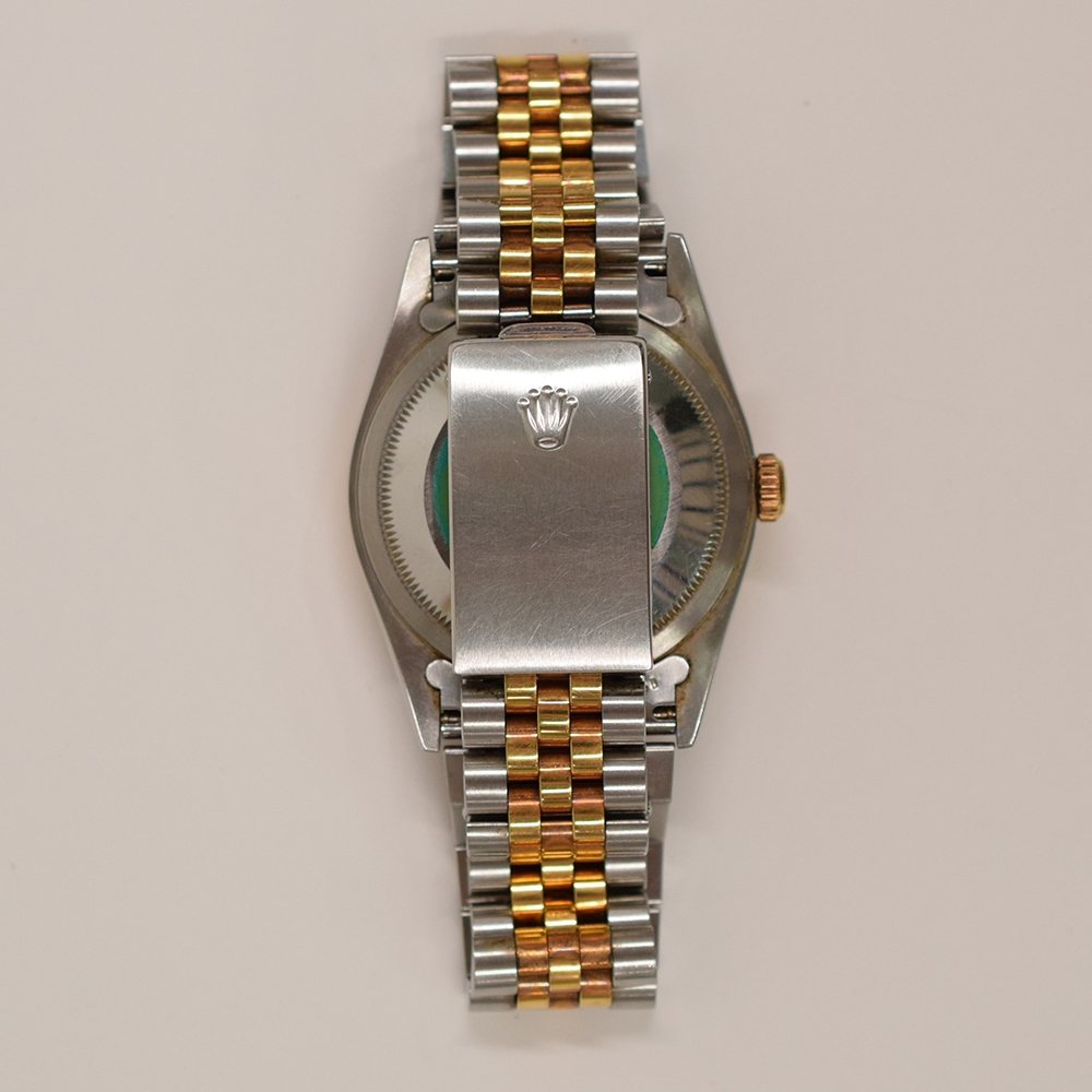 Rolex Datejust 36 Stainless Steel and Yellow Gold Blue Ombre Diamond Dial 16233G