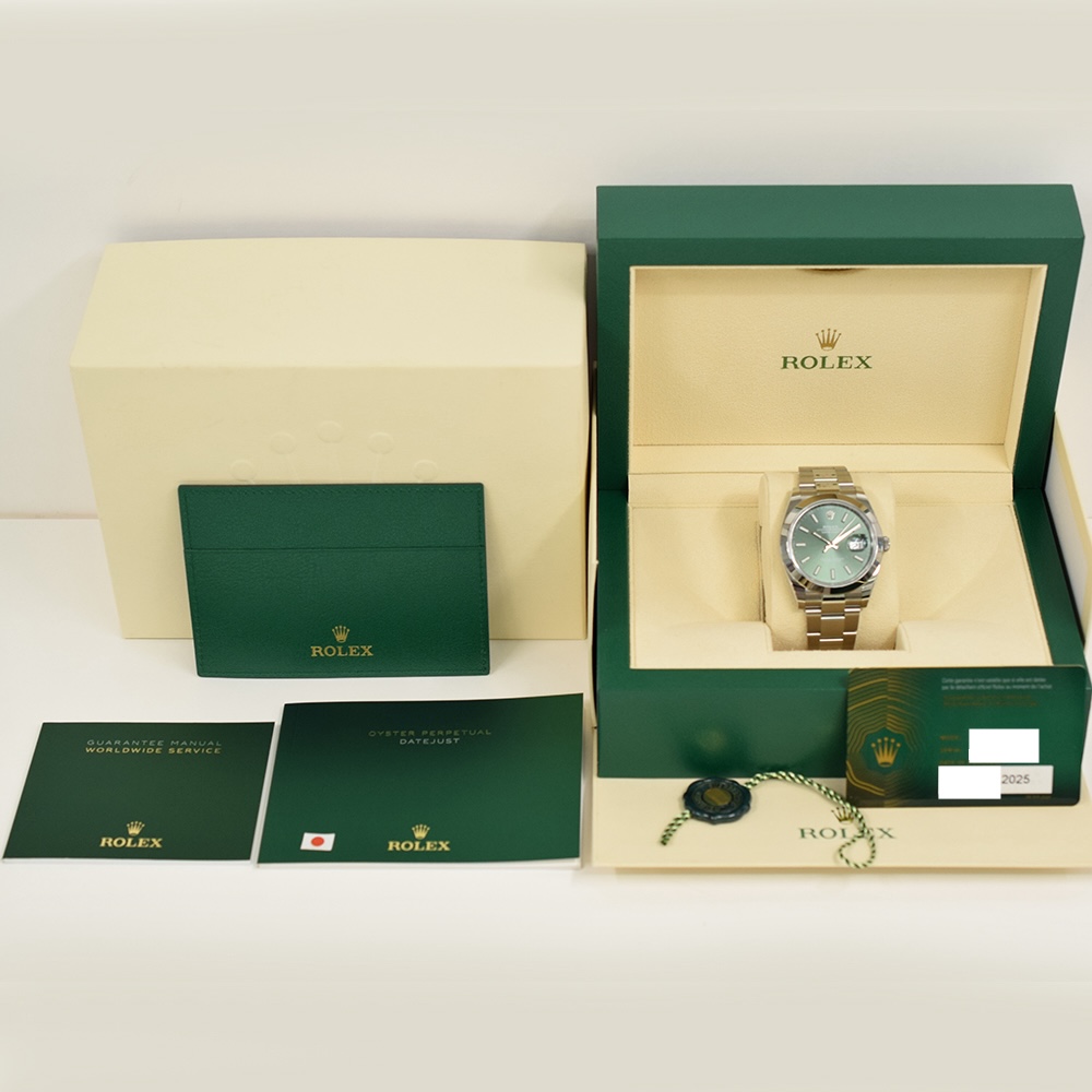 Rolex Datejust 41 Stainless Steel Green Dial 126300