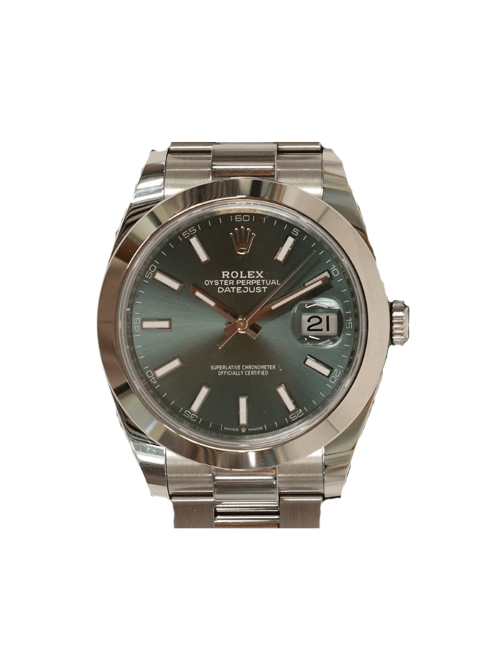 Rolex Datejust 41 Stainless Steel Green Dial 126300