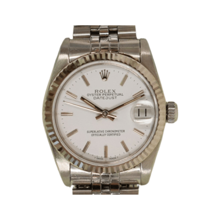 Rolex Lady-Datejust 26 Stainless Steel White Dial 68274