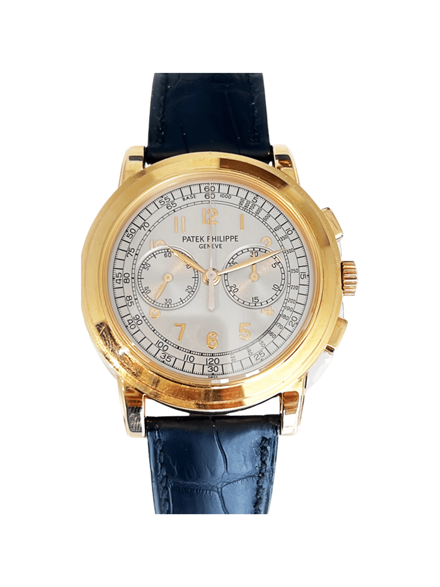 Patek Philippe Chronograph Rose Gold Silver Dial 5070R-001 Bracelet