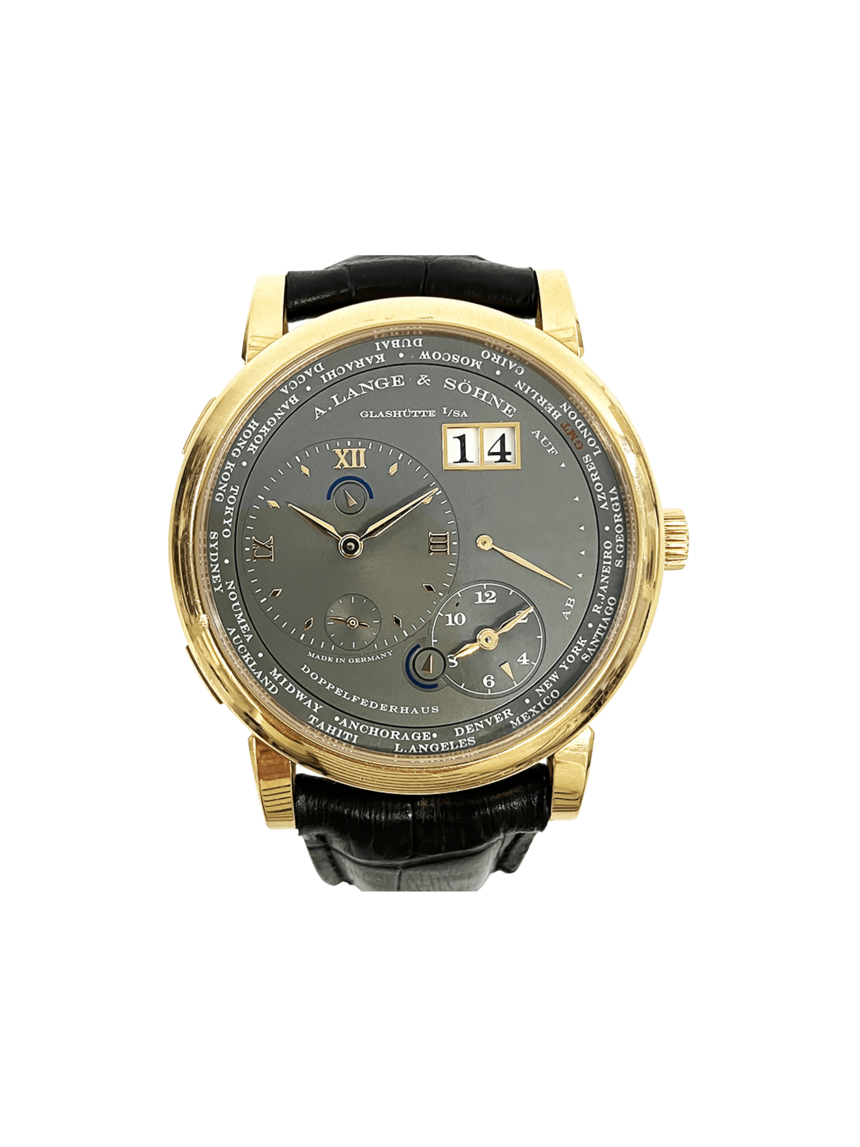 A. Lange & Söhne Lange 1 Rose Gold Grey Dial 116.033 Bracelet