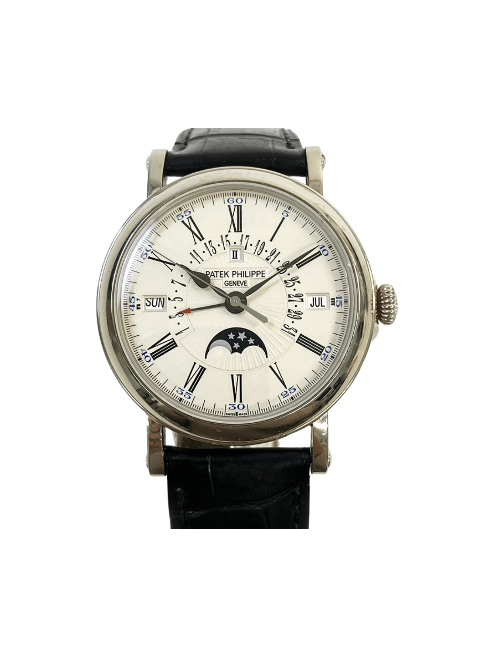Patek Philippe Perpetual Calendar Silver Roman Dial 5159G-001 Bracelet
