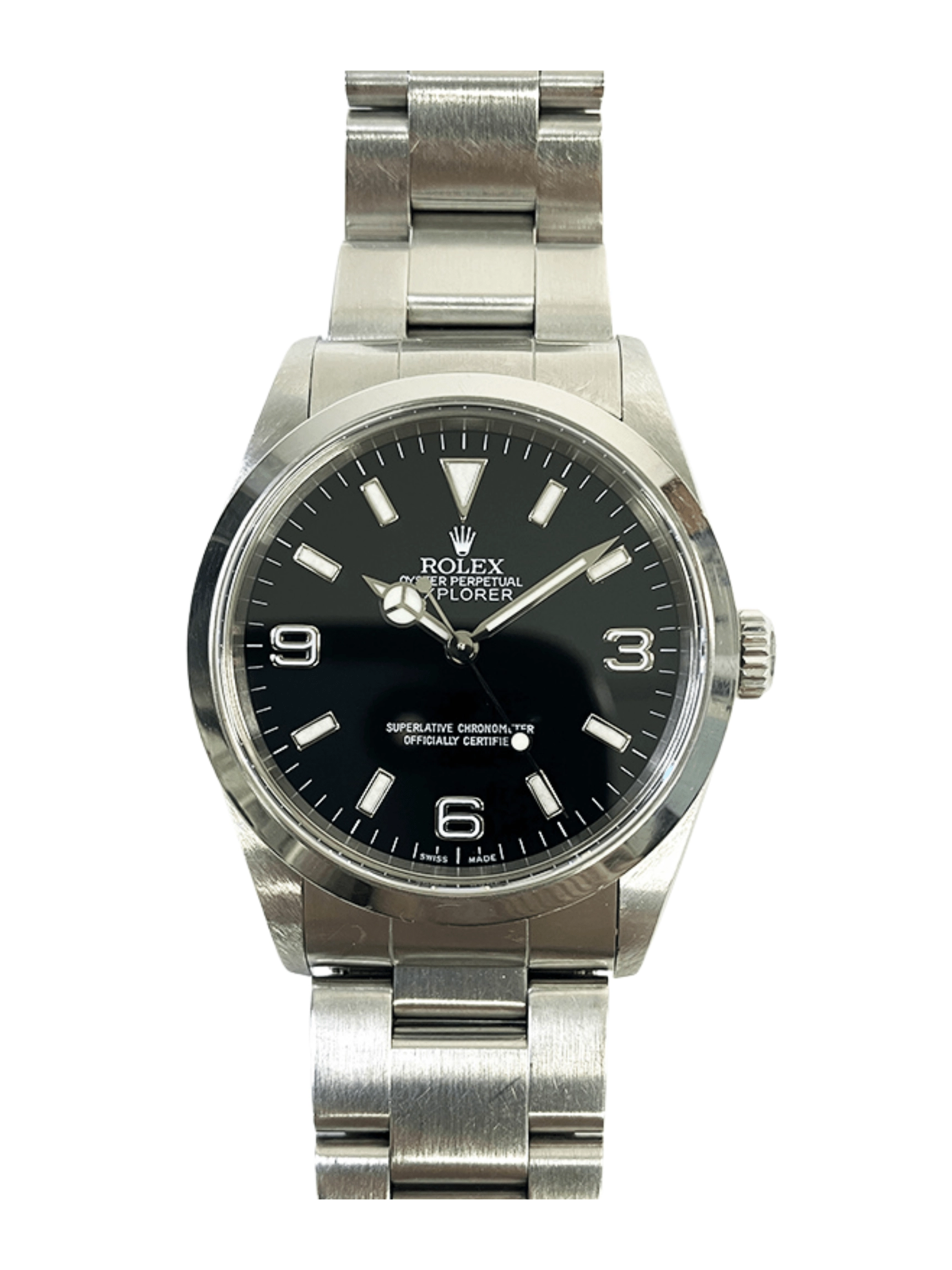 Rolex Explorer Stainless Steel Black Dial 14270 Bracelet