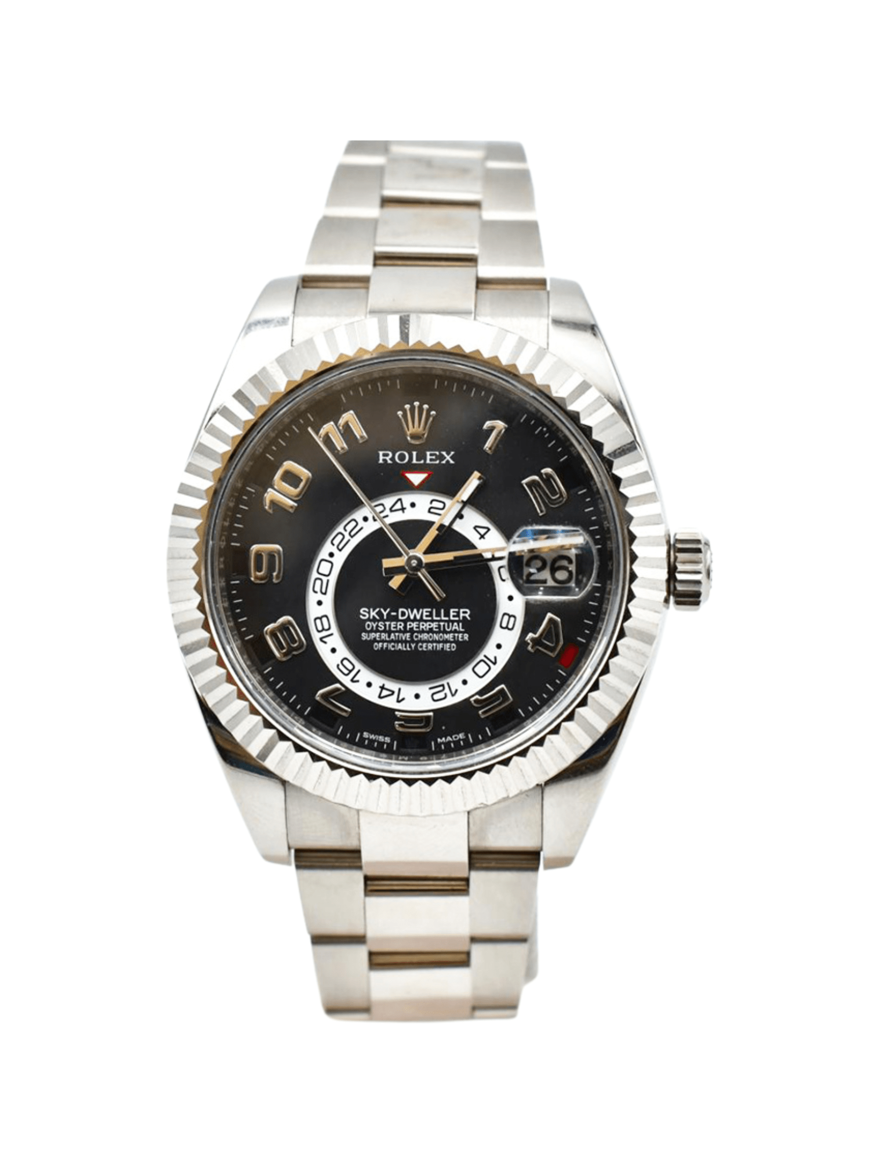 Rolex Sky-Dweller Steel Black Arabic Dial 326939 Bracelet