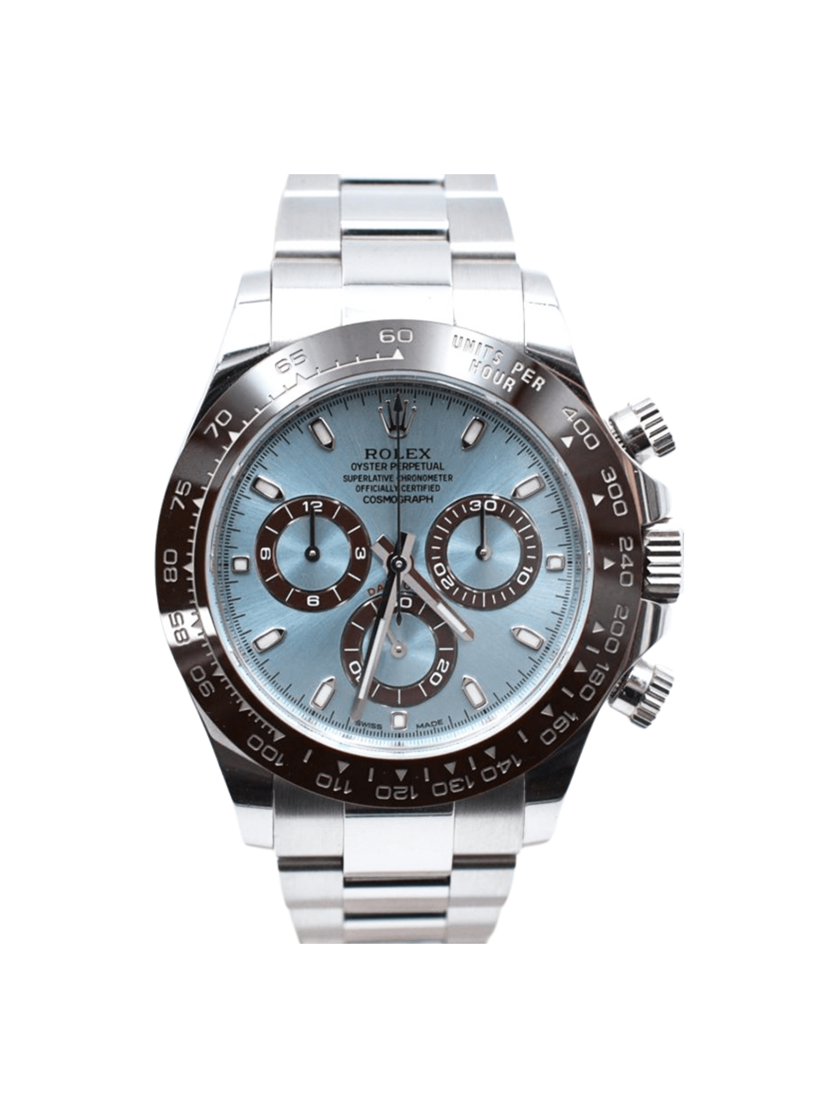 Rolex Daytona Cosmograph Platinum Ice Blue Dial 116506 Bracelet