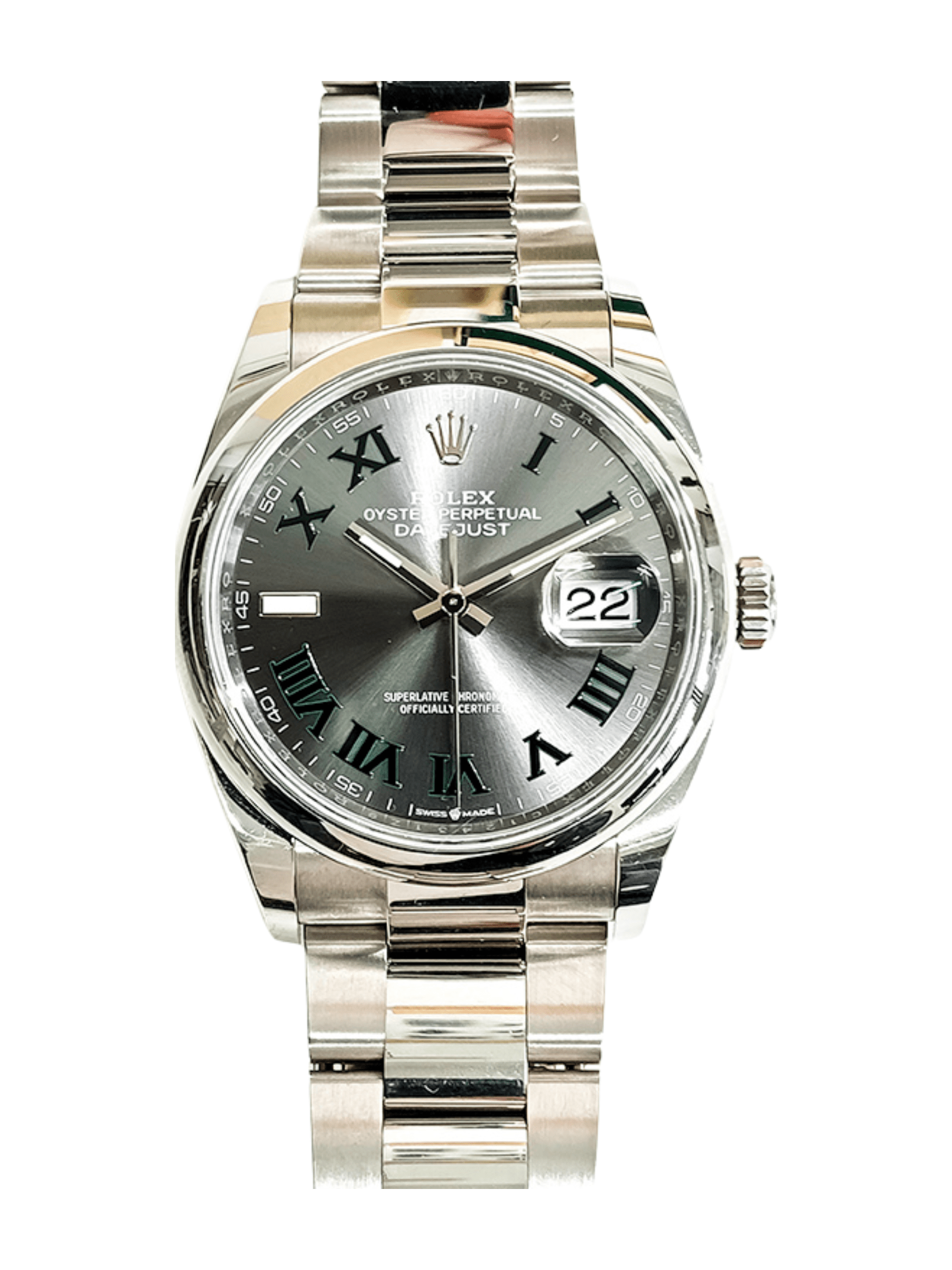 Rolex Datejust 36 Steel Stainless Wimbledon Dial 126200 Bracelet