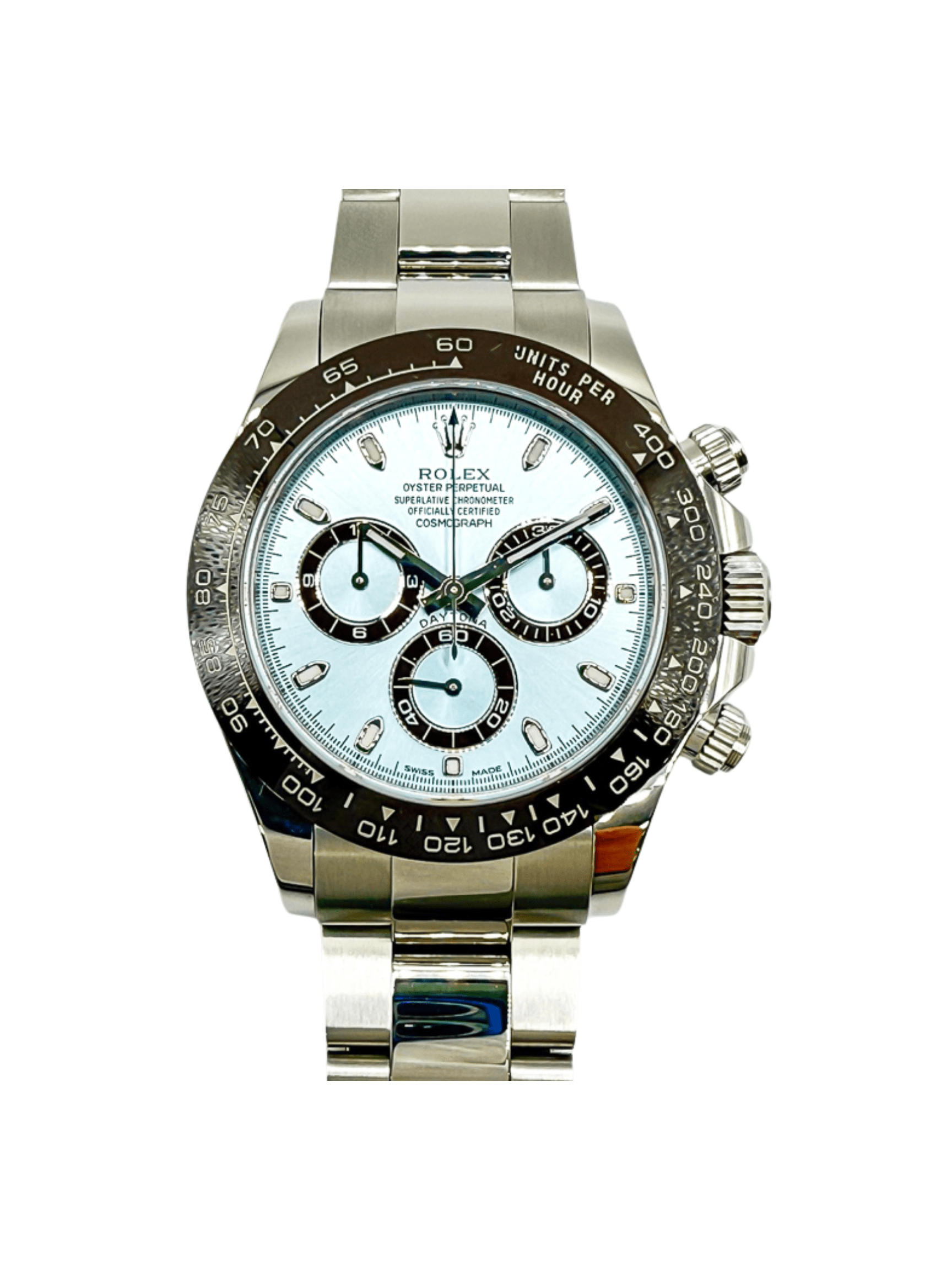 Rolex Daytona Platinum Ice Blue Dial 116506 Bracelet
