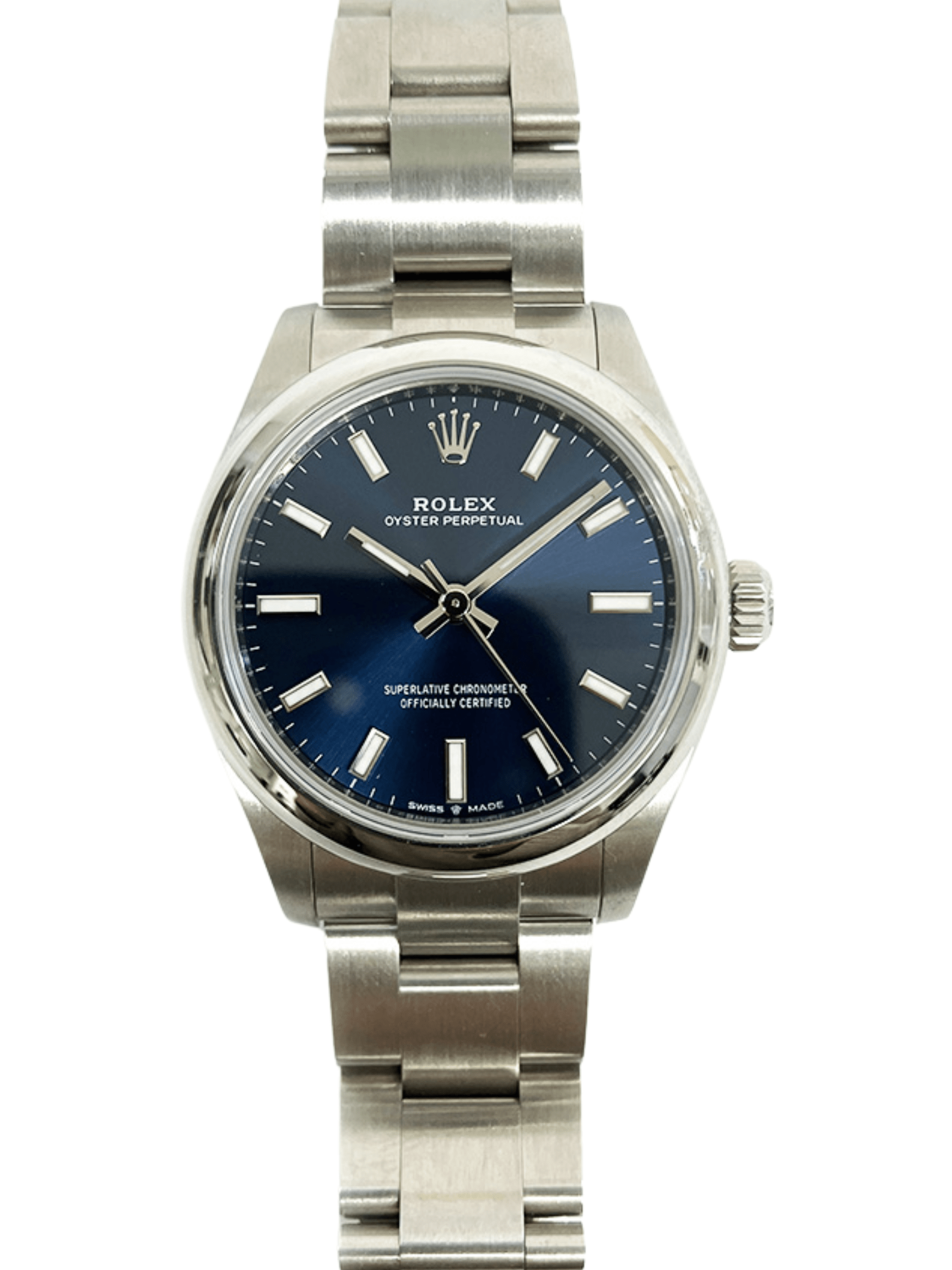 Rolex Oyster Perpetual 31 Stainless Steel Blue Dial 277200 Bracelet