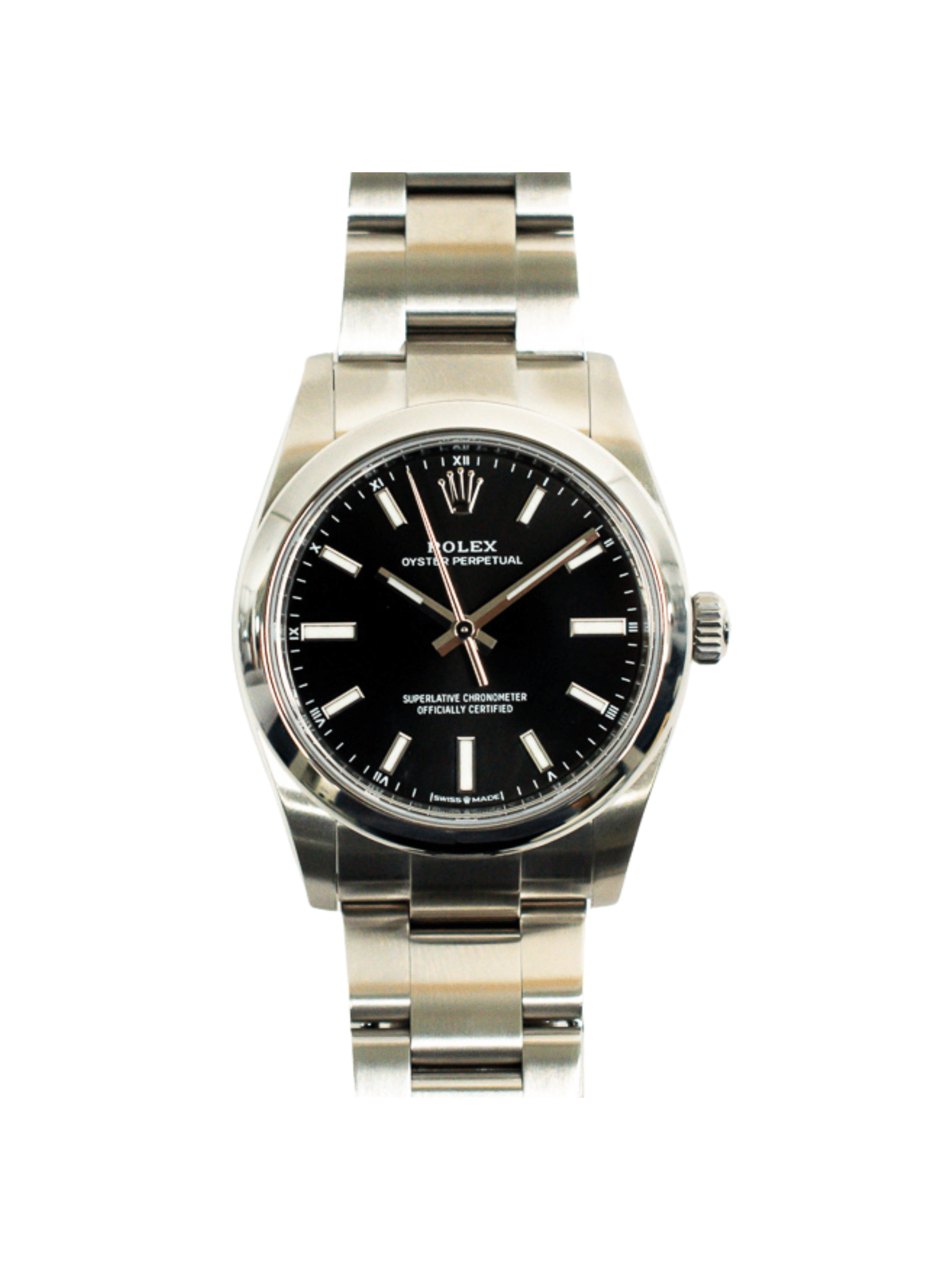 Rolex Oyster Perpetual 34 Stainless Steel Black Dial 124200
