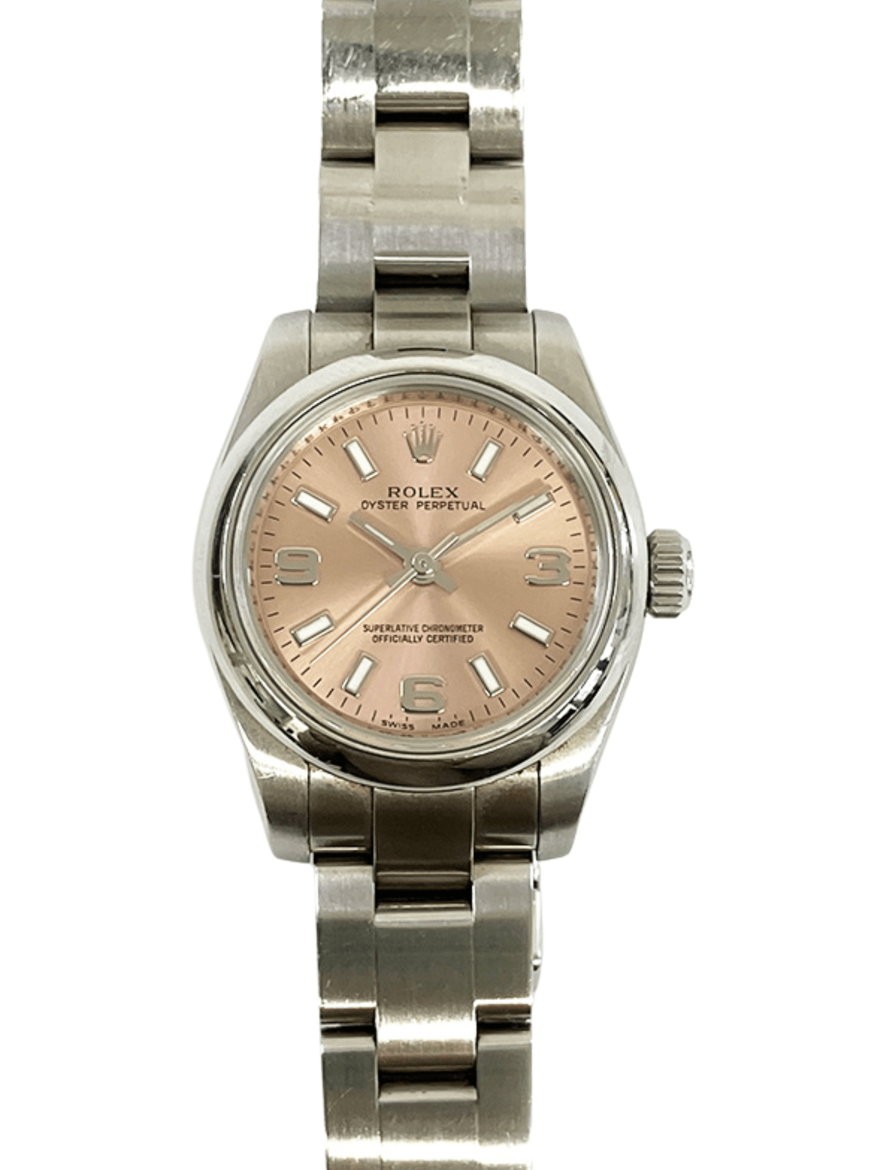 Rolex Oyster Perpetual Salmon Dial 176200 Bracelet