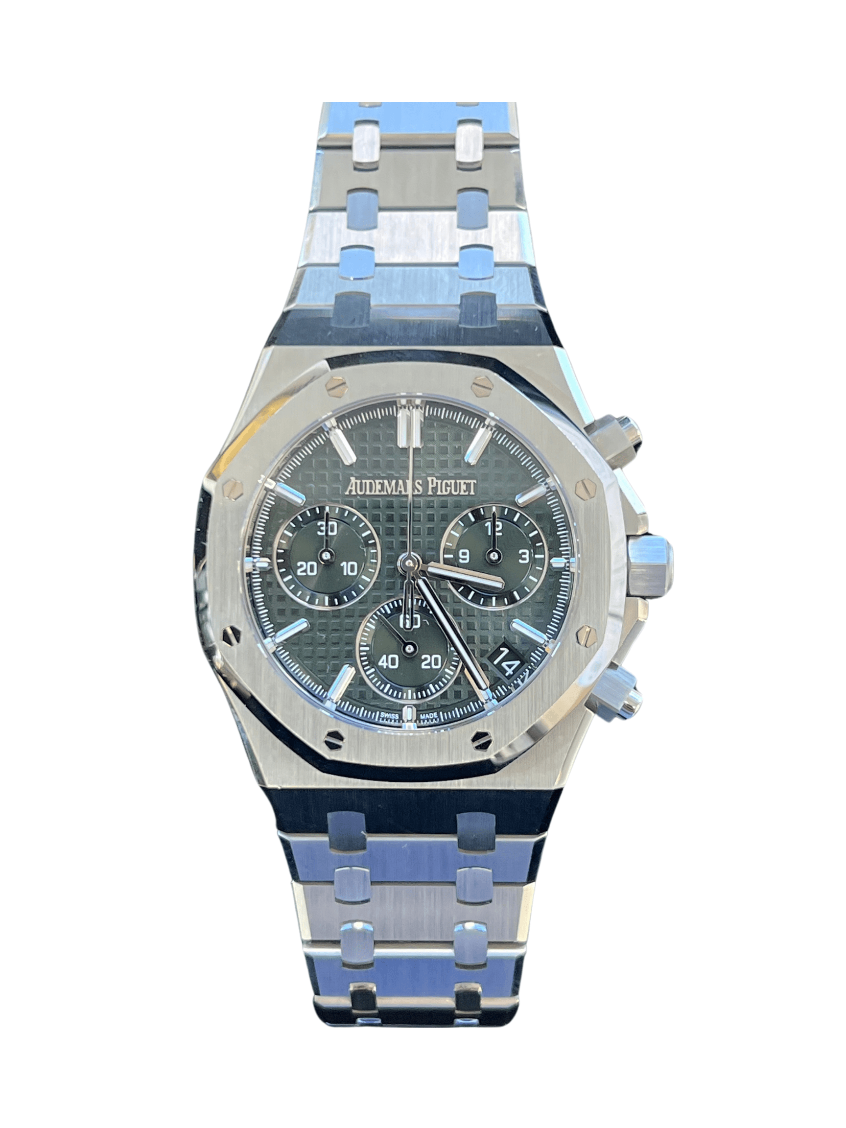 2024 Audemars Piguet Royal Oak Chronograph 41mm Green Dial Stainless Steel 26240ST.OO.1320ST.08