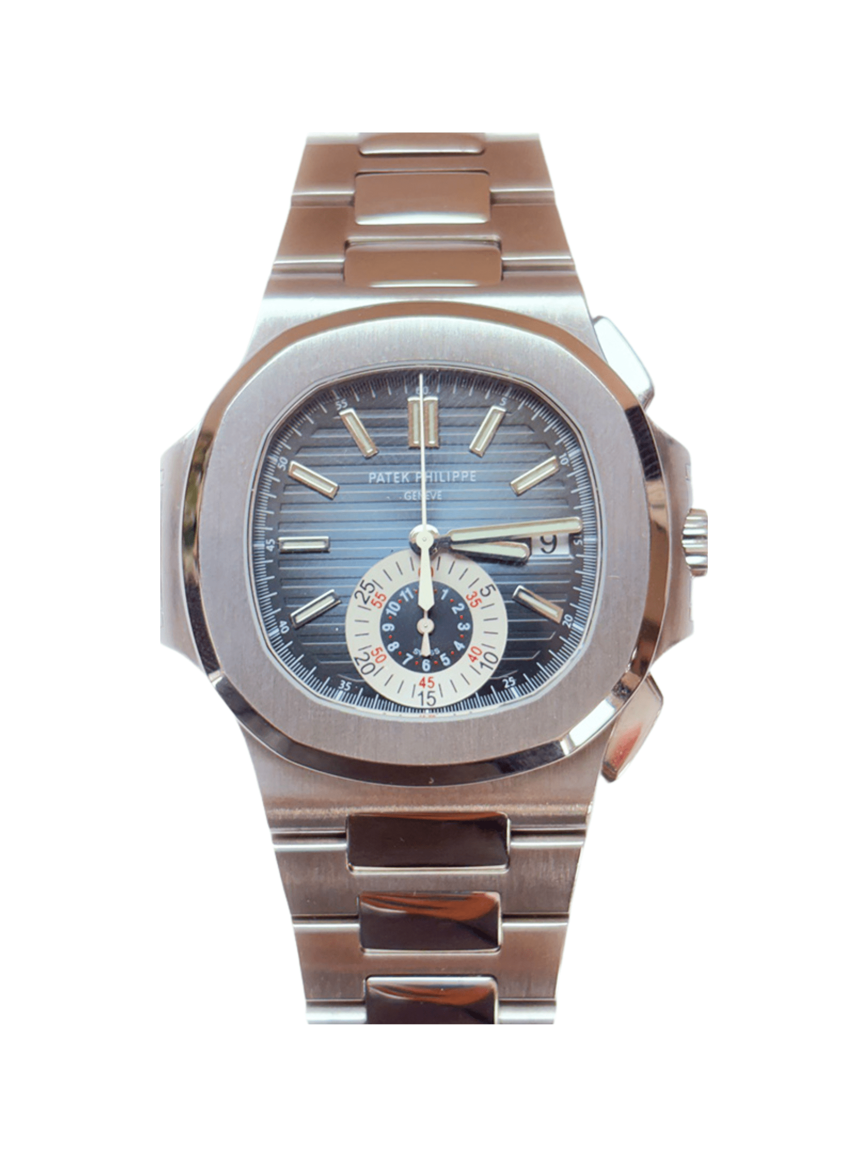 Patek Philippe Nautilus Stainless Steel Blue Dial 5980/1A-001 Bracelet