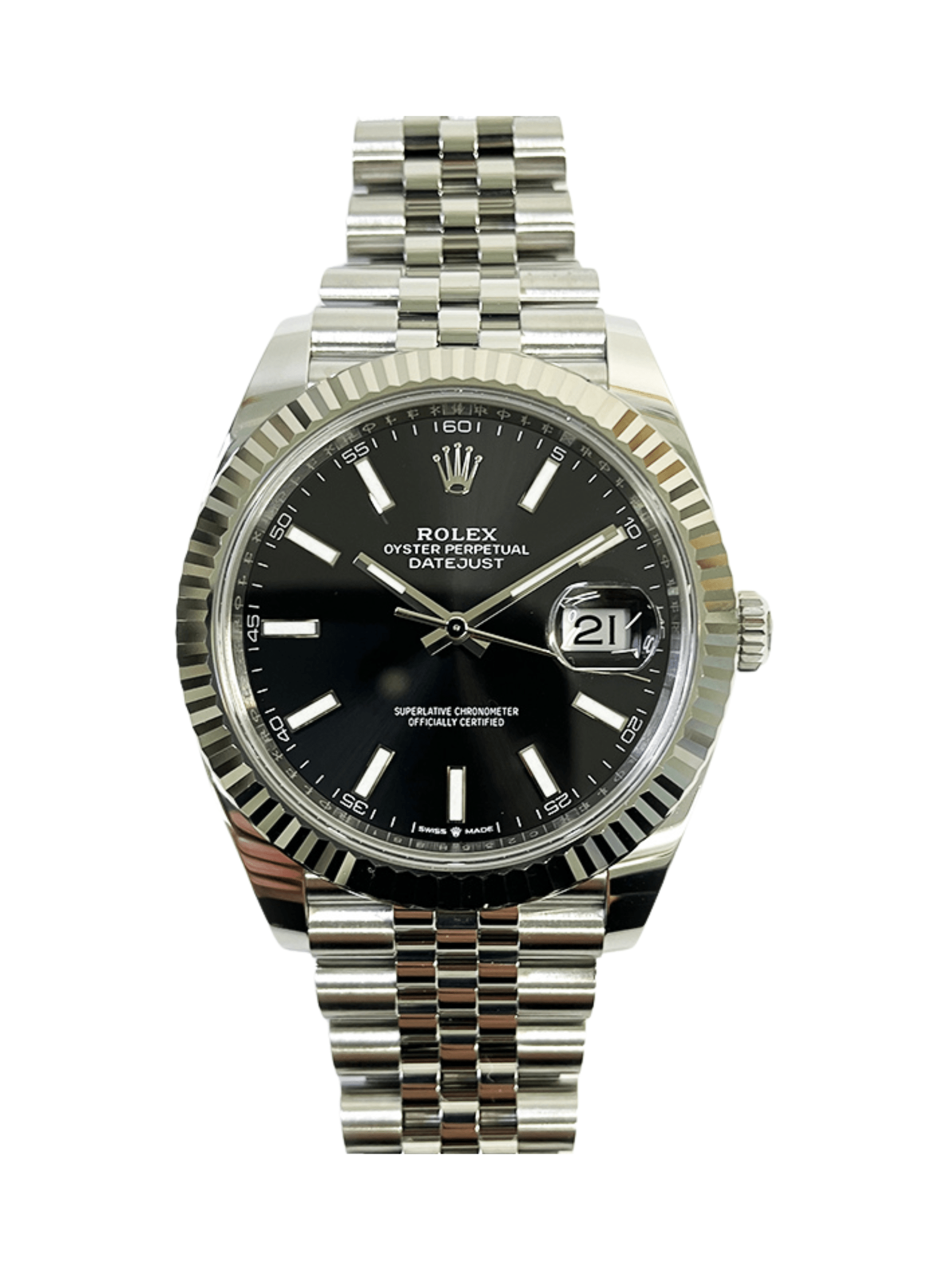 Rolex Datejust 41 Jubilee Steel Black Dial 126334 Bracelet