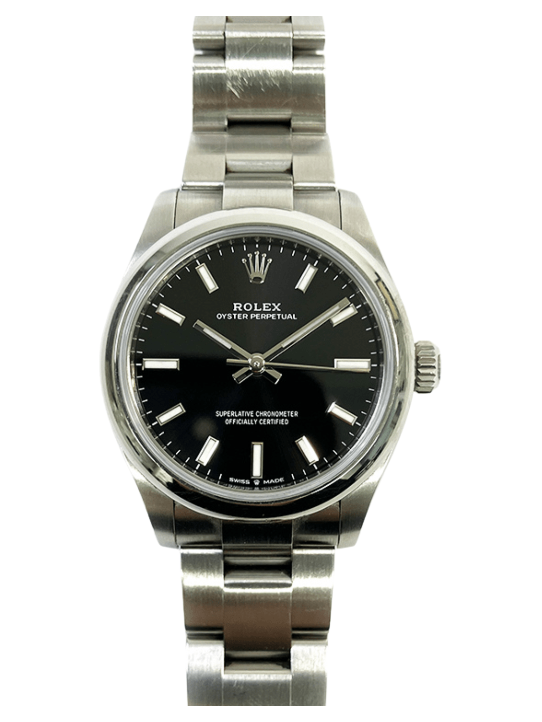 Rolex Oyster Perpetual 31 Steel Black Dial 277200 Bracelet