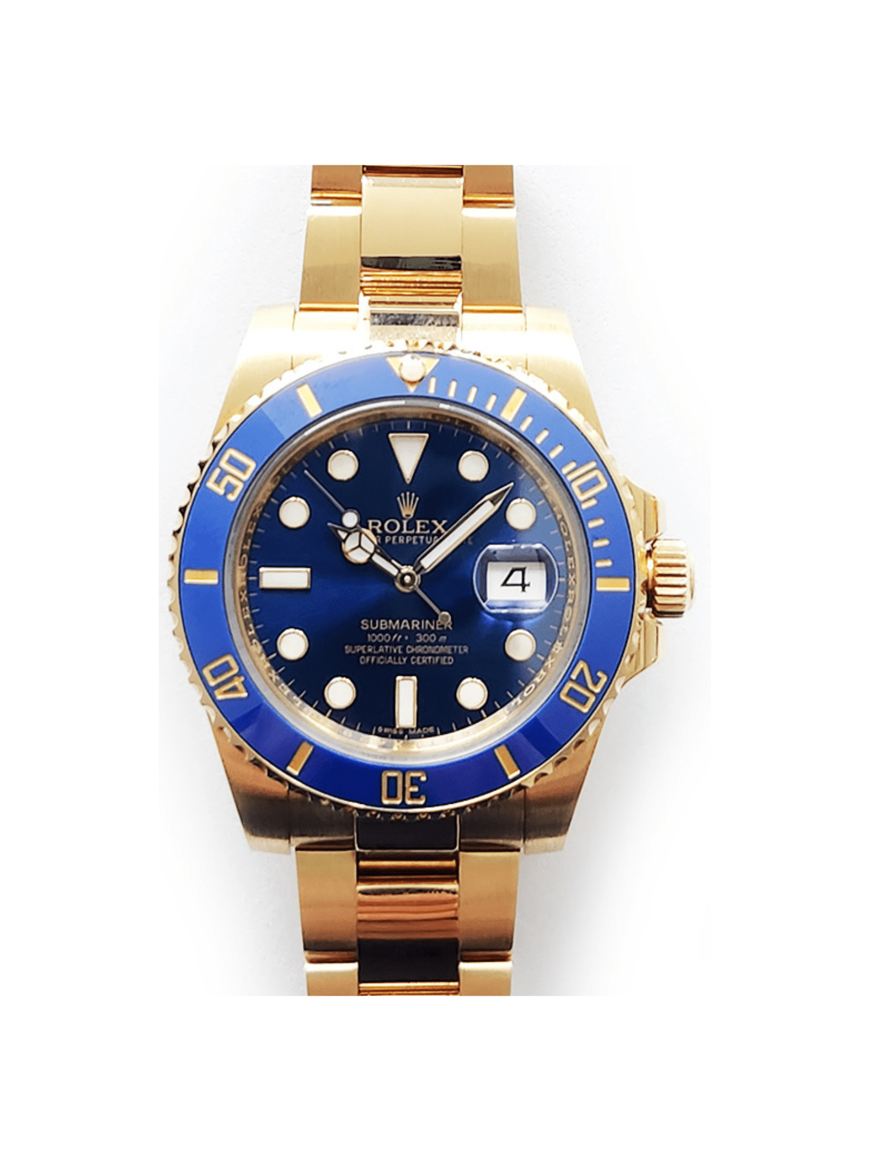 Rolex Submariner Date Yellow Gold Blue Dial 116618LB