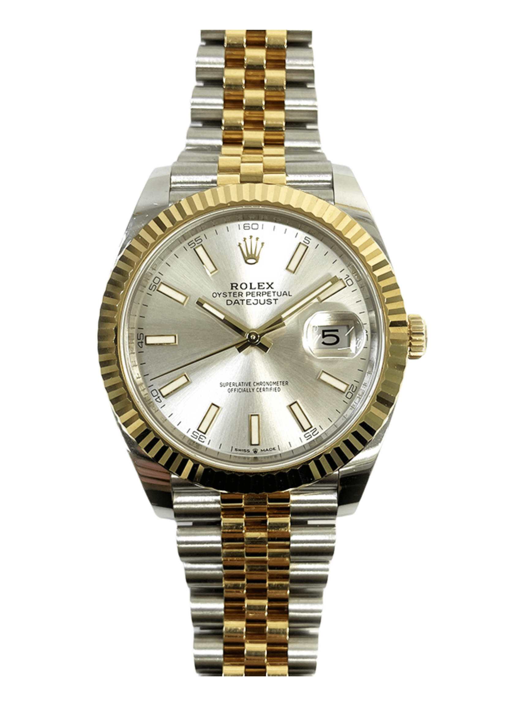 Rolex Datejust 41 Steel/Gold Silver Dial 126333 Bracelet