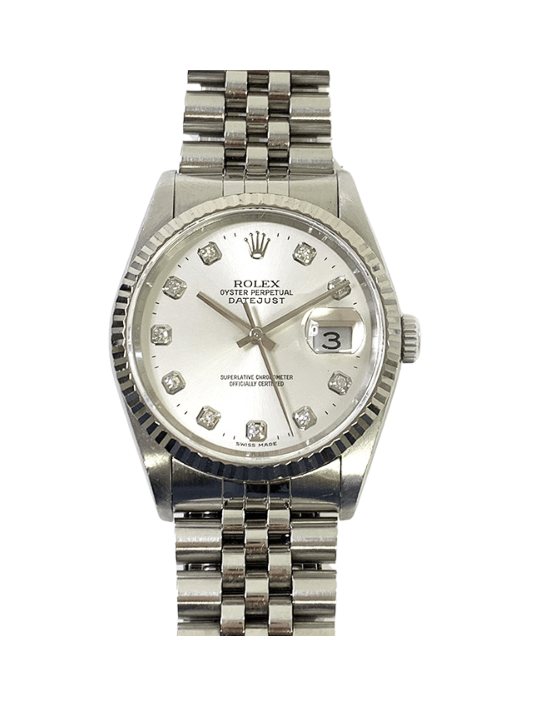 Rolex Silver Datejust 16234