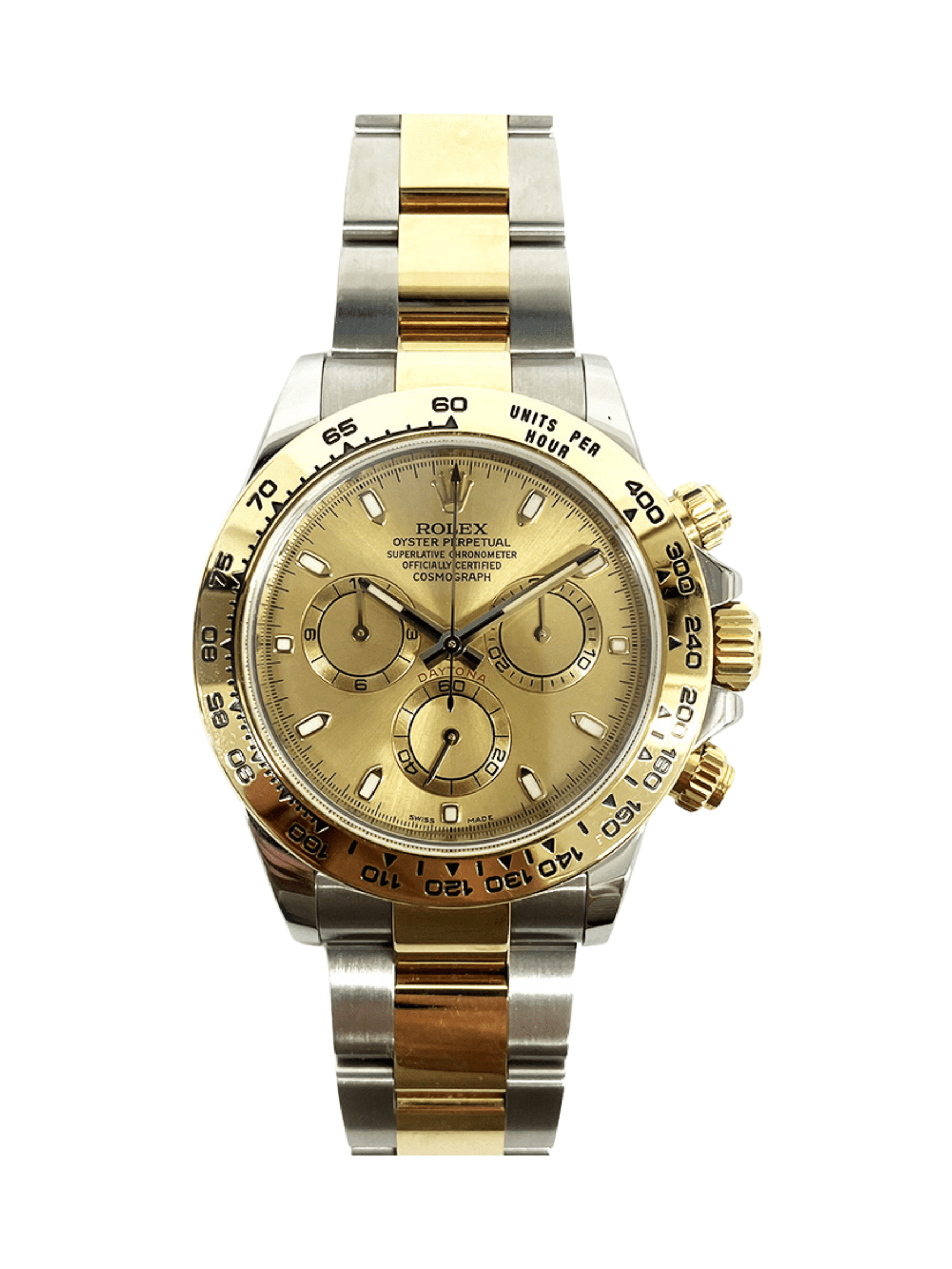 Rolex Daytona Two Tone Champagne Dial 116503 Bracelet