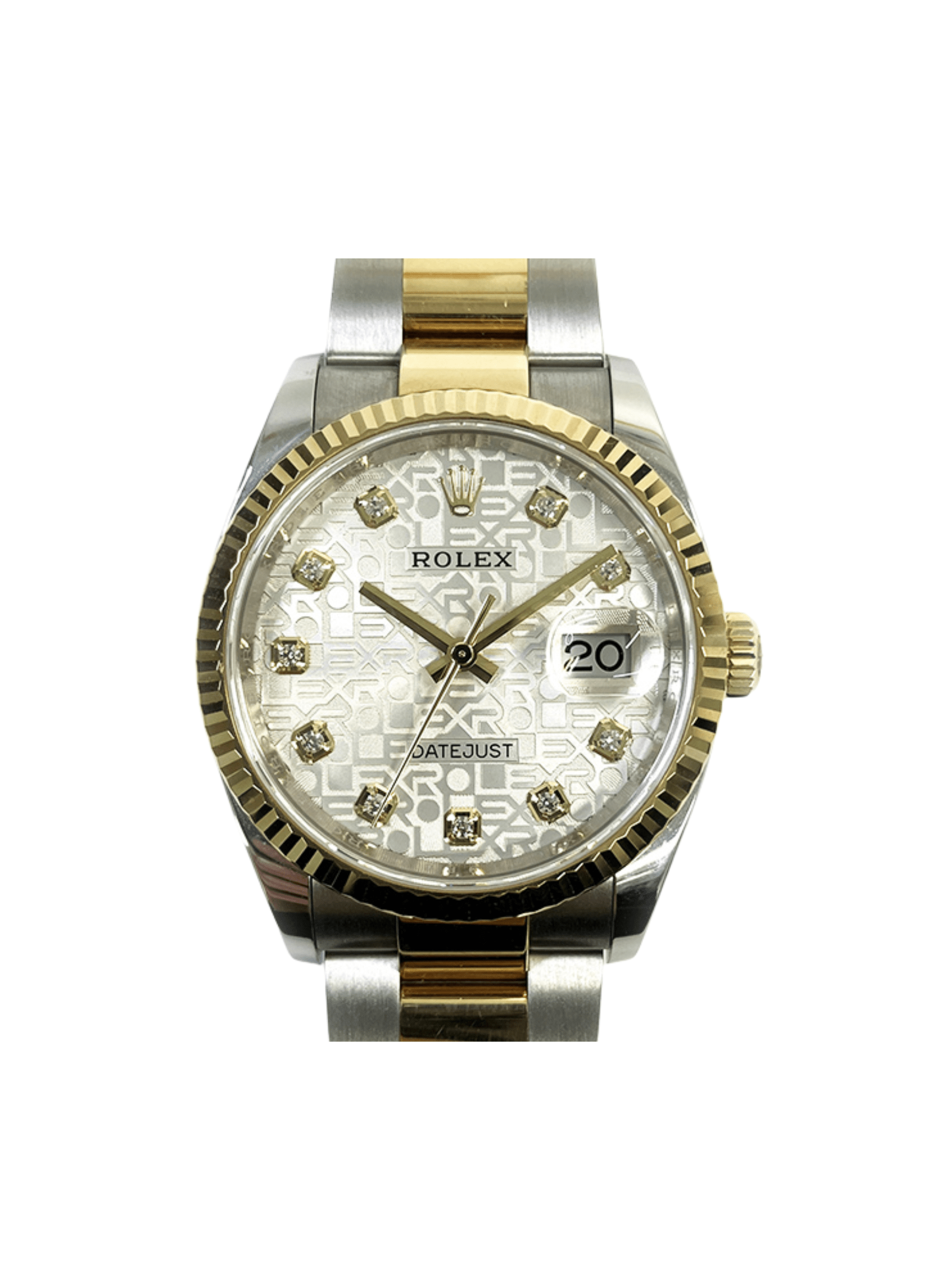 Rolex Datejust 36 Steel and Gold Silver Jubilee Diamond 126233