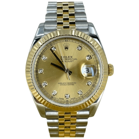 Rolex Datejust 41 Champagne Diamond Dial 126333