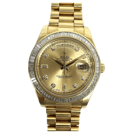 Rolex Day-Date Champagne Factory Diamond 218398BR