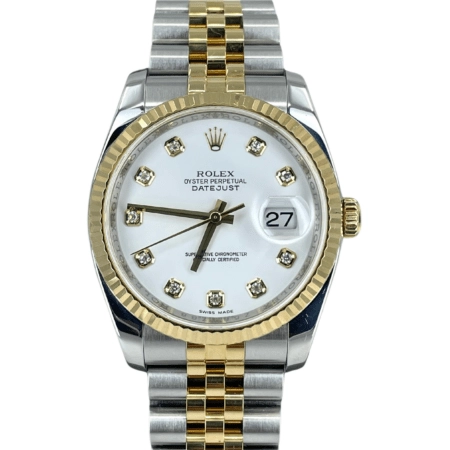 Rolex Datejust 36 White Diamond Dial 116233