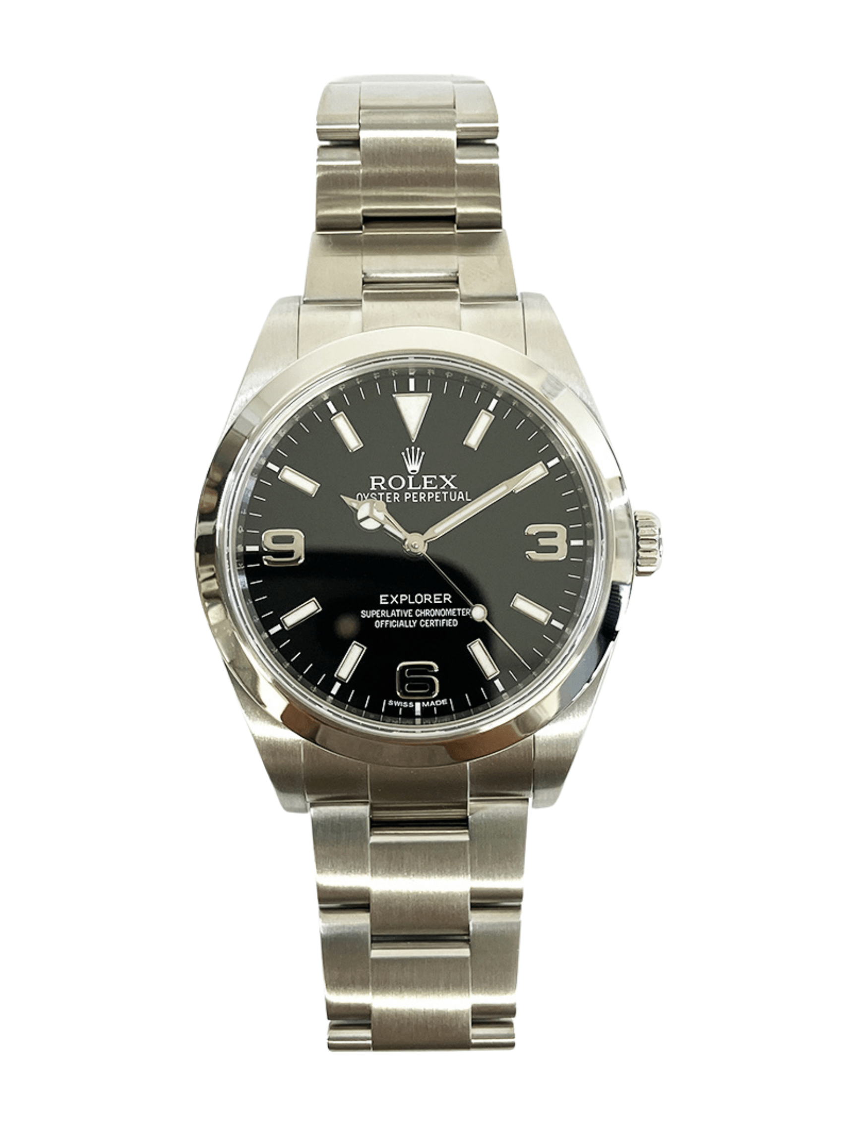 Rolex Explorer Stainless Steel Black Dial 214270 Bracelet