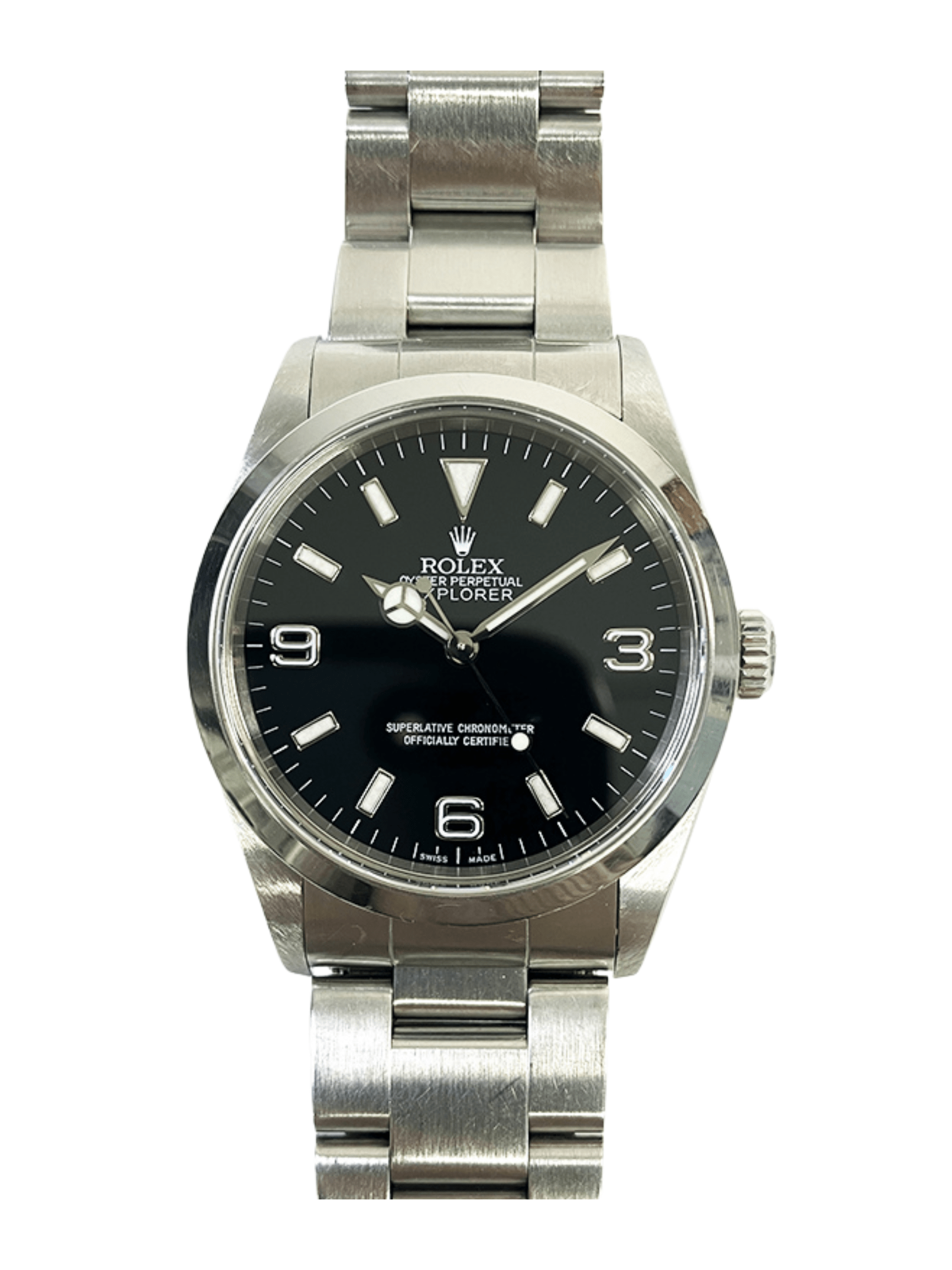 Rolex Explorer Stainless Steel Black Dial 14270 Bracelet