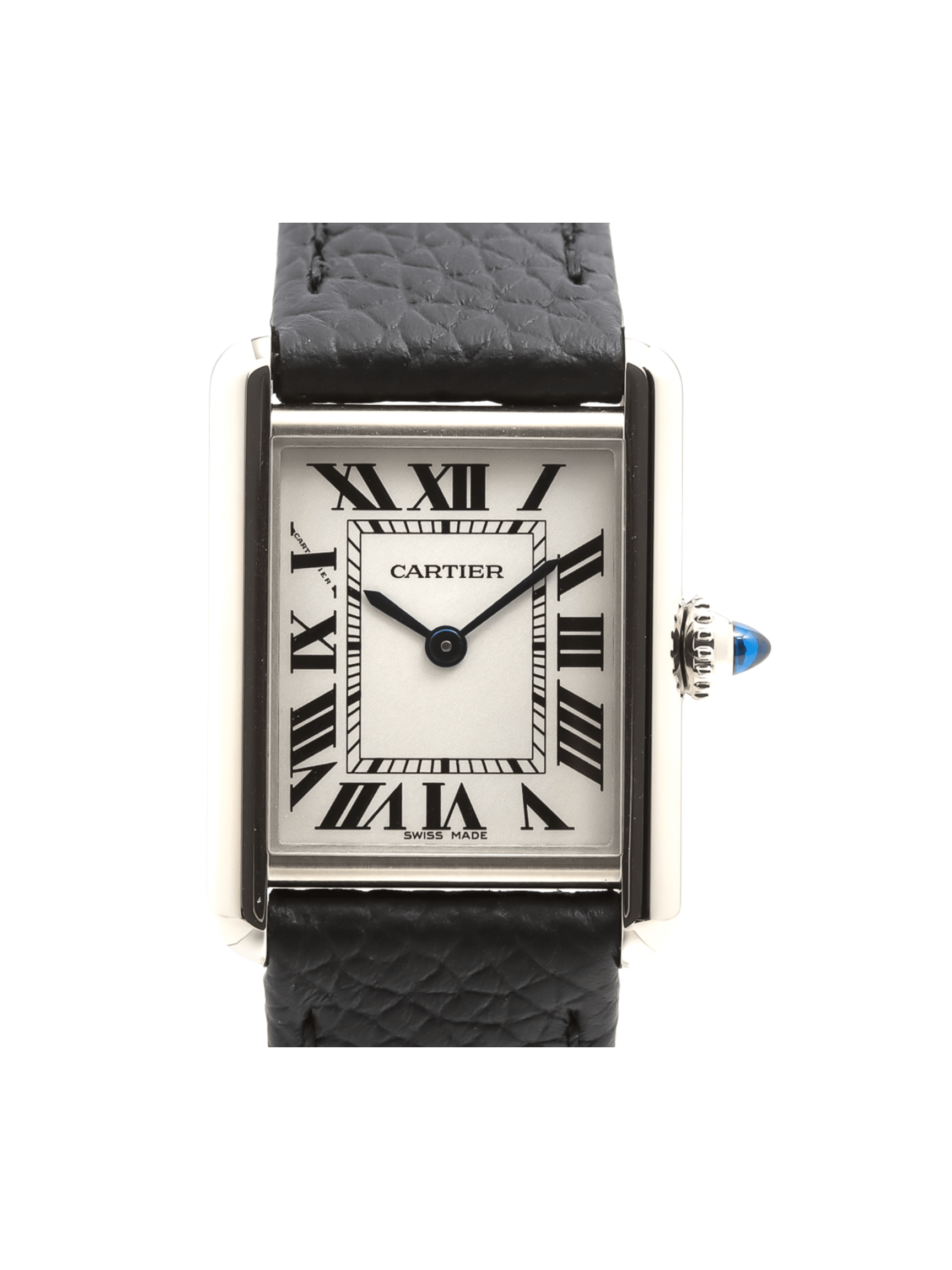 Cartier Tank Must SolarBeats Stainless Steel Silver Roman Dial WSTA0089