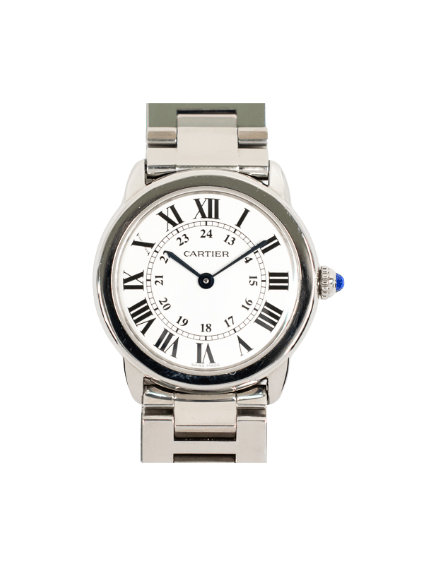 Cartier Ronde Solo Stainless Steel Silver Roman Dial W6701004