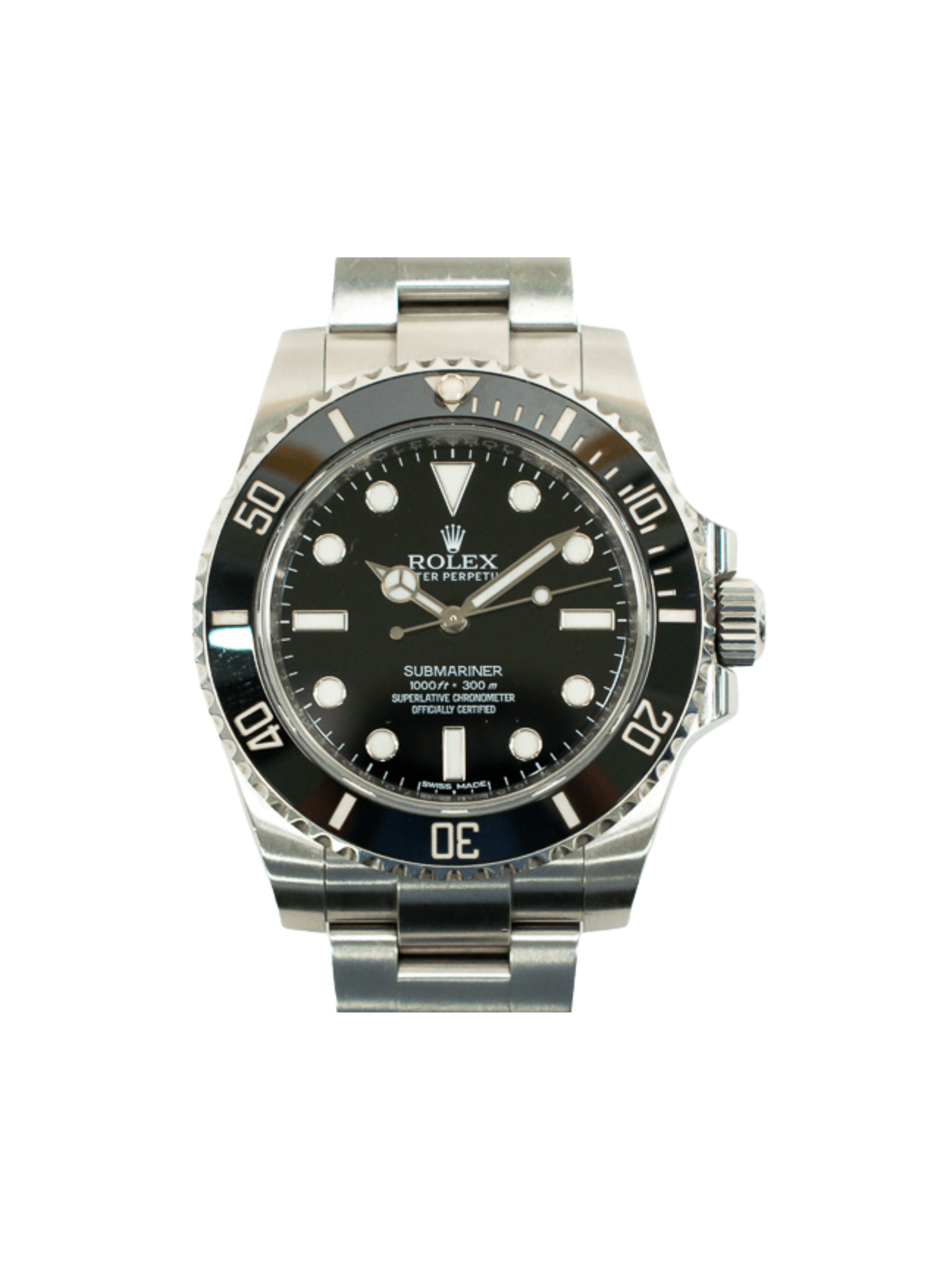 Rolex Submariner (No Date) Stainless Steel Black Dial 114060