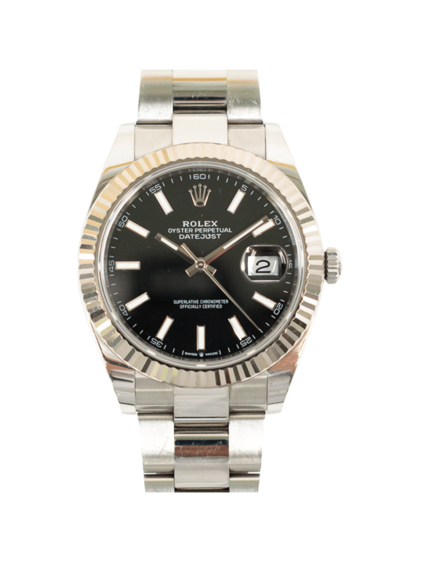 Rolex Datejust 41 Stainless Steel Black Dial 126334 Bracelet