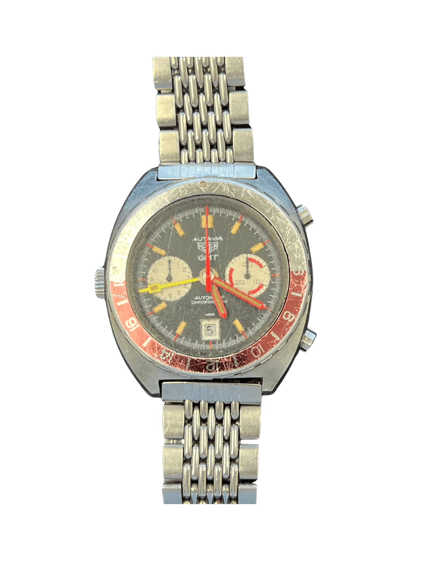 Tag Vintage Heuer Autavia GMT Black Dial 11630