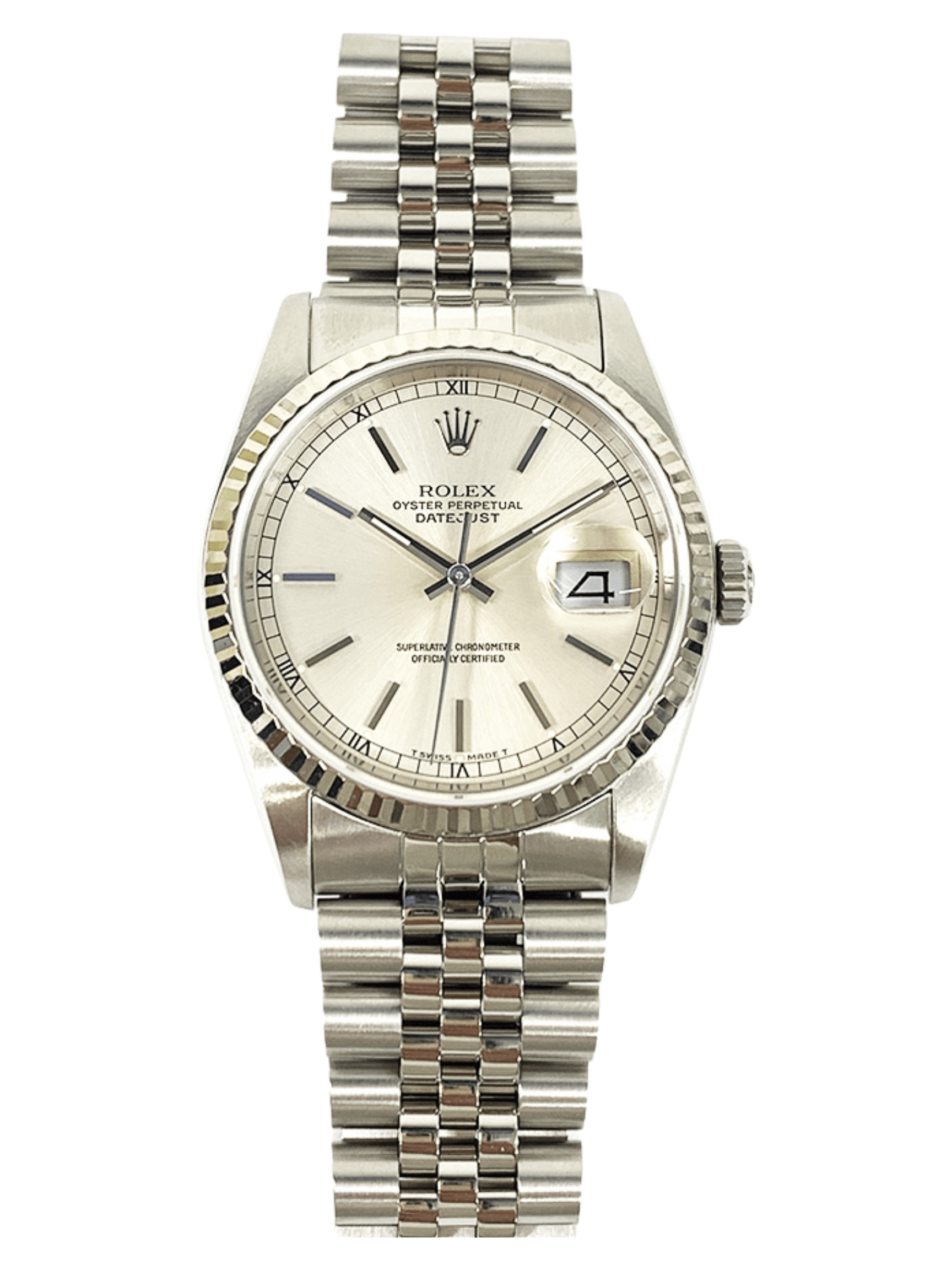 Rolex Datejust 36 Stainless Steel Silver Dial 16234 Bracelet