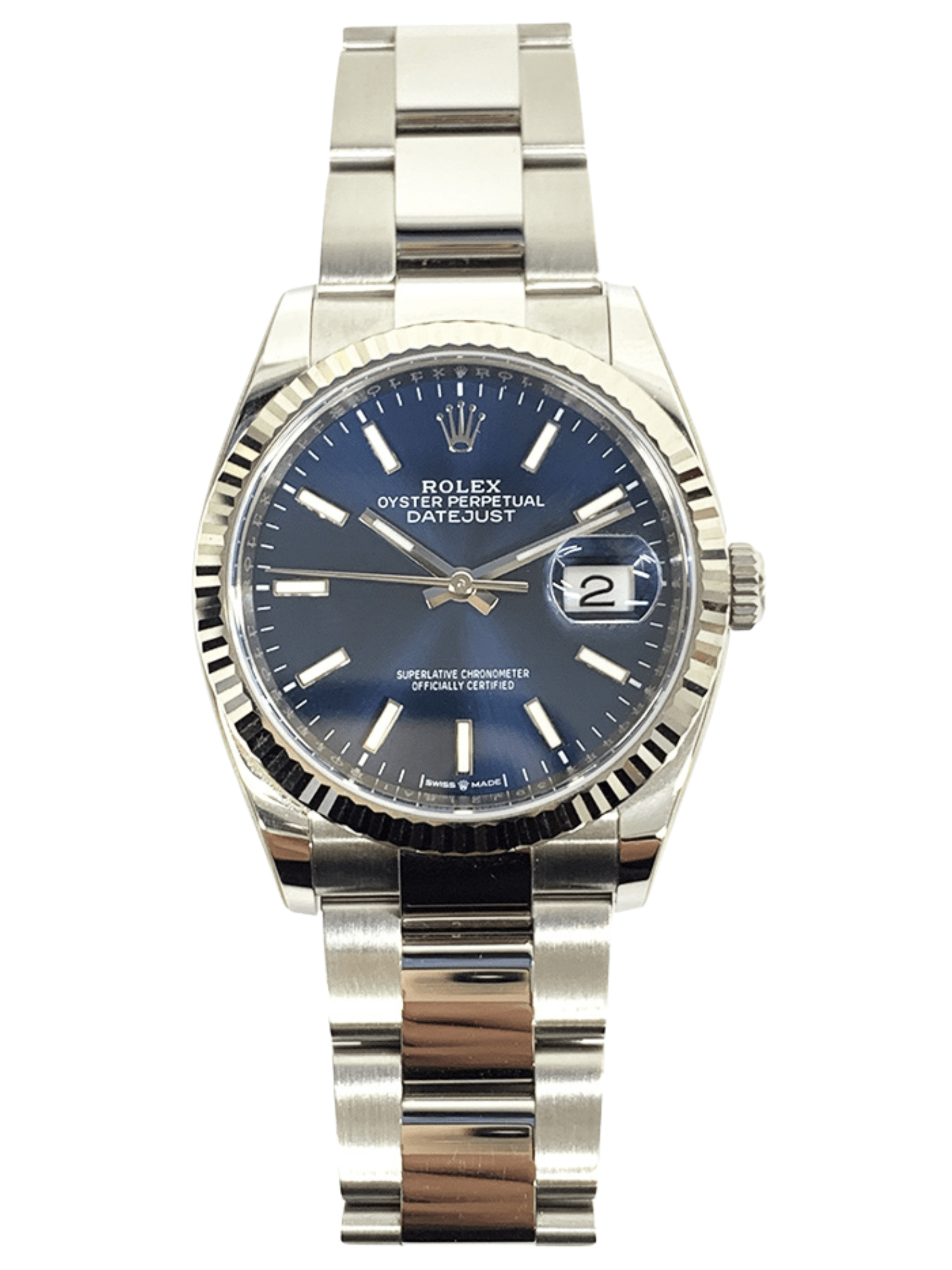 Rolex Datejust 36 Stainless Steel Blue Dial 126234 Bracelet