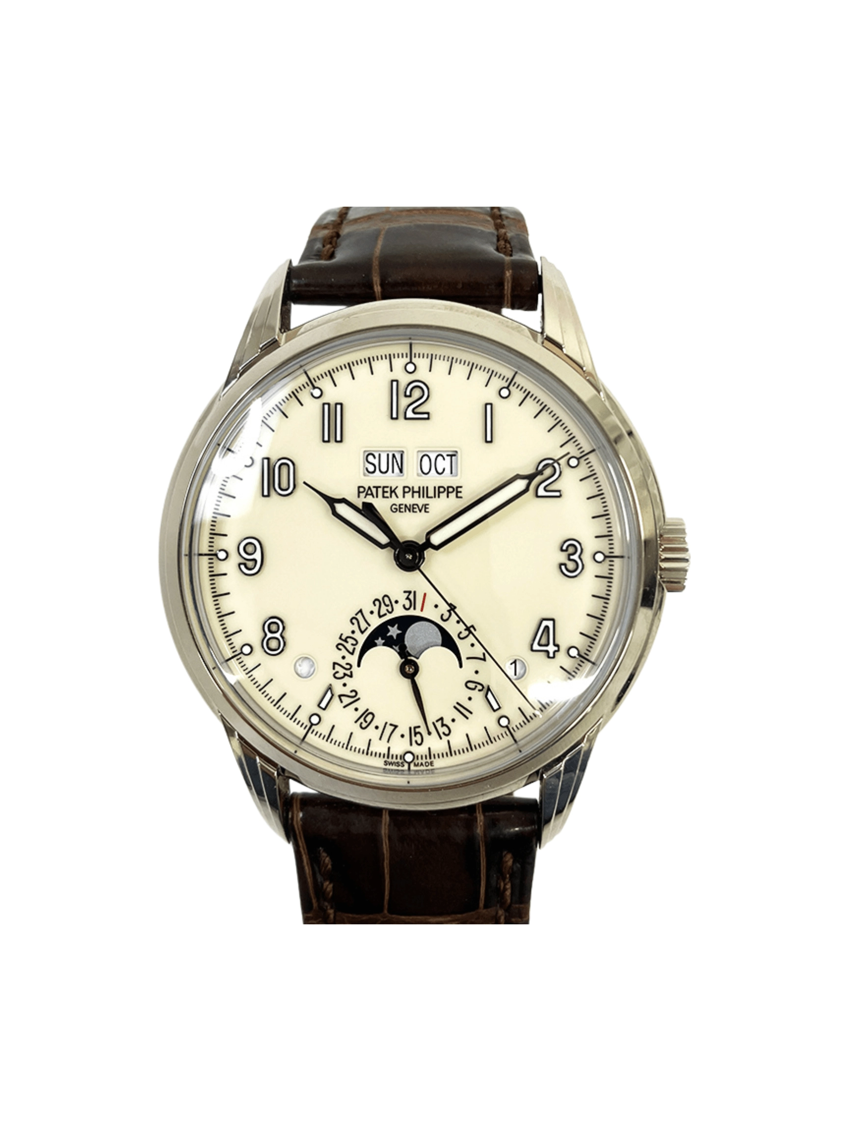 Patek Philippe Perpetual Calendar Ivory Arabic Dial 5320G-001 Bracelet