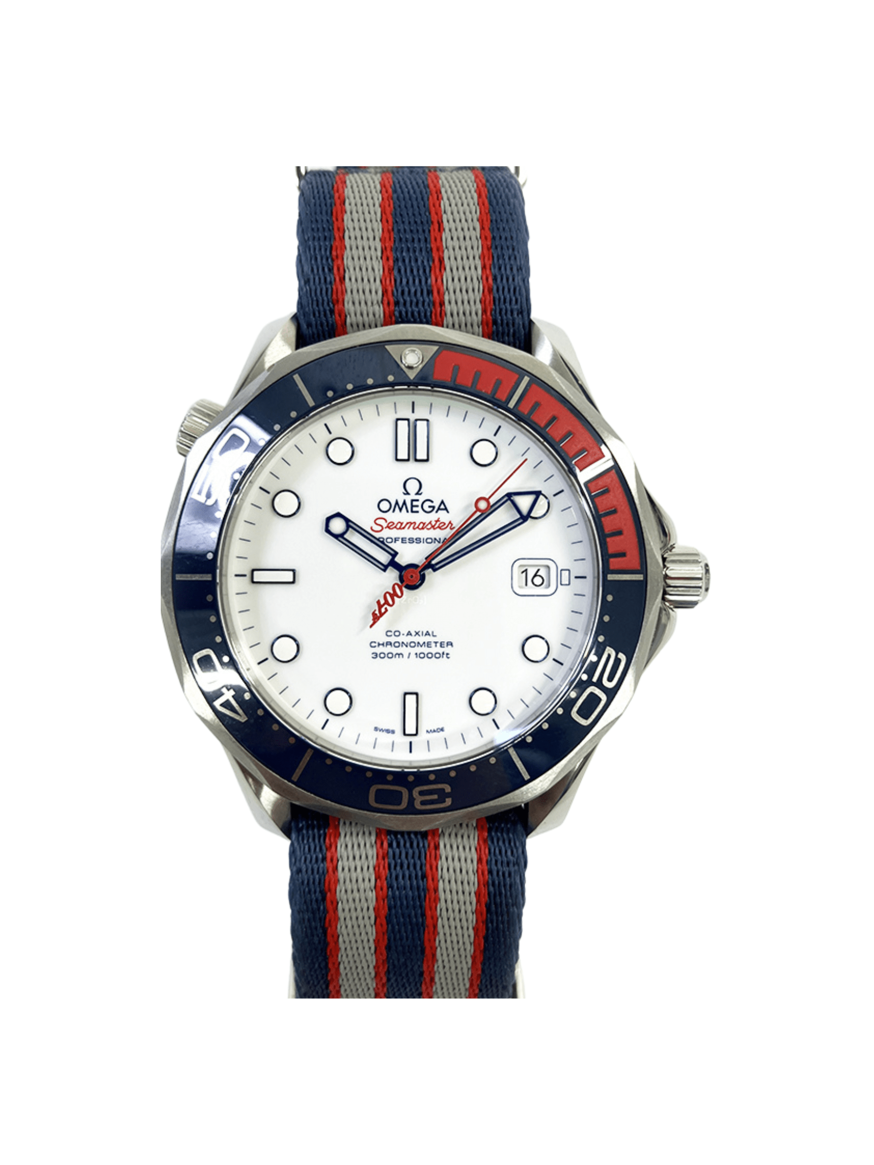 Omega Seamaster Diver 300 M White Dial 212.32.41.20.04.001 Bracelet