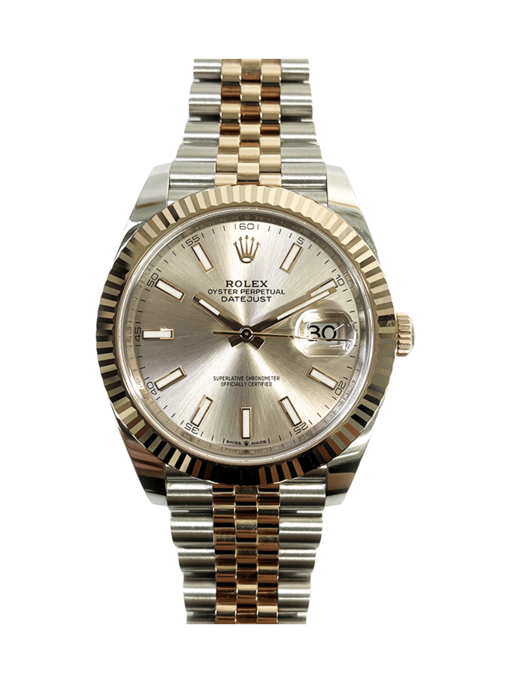 Rolex Datejust Rose Gold/Steel Sundust Dial 126331 Bracelet