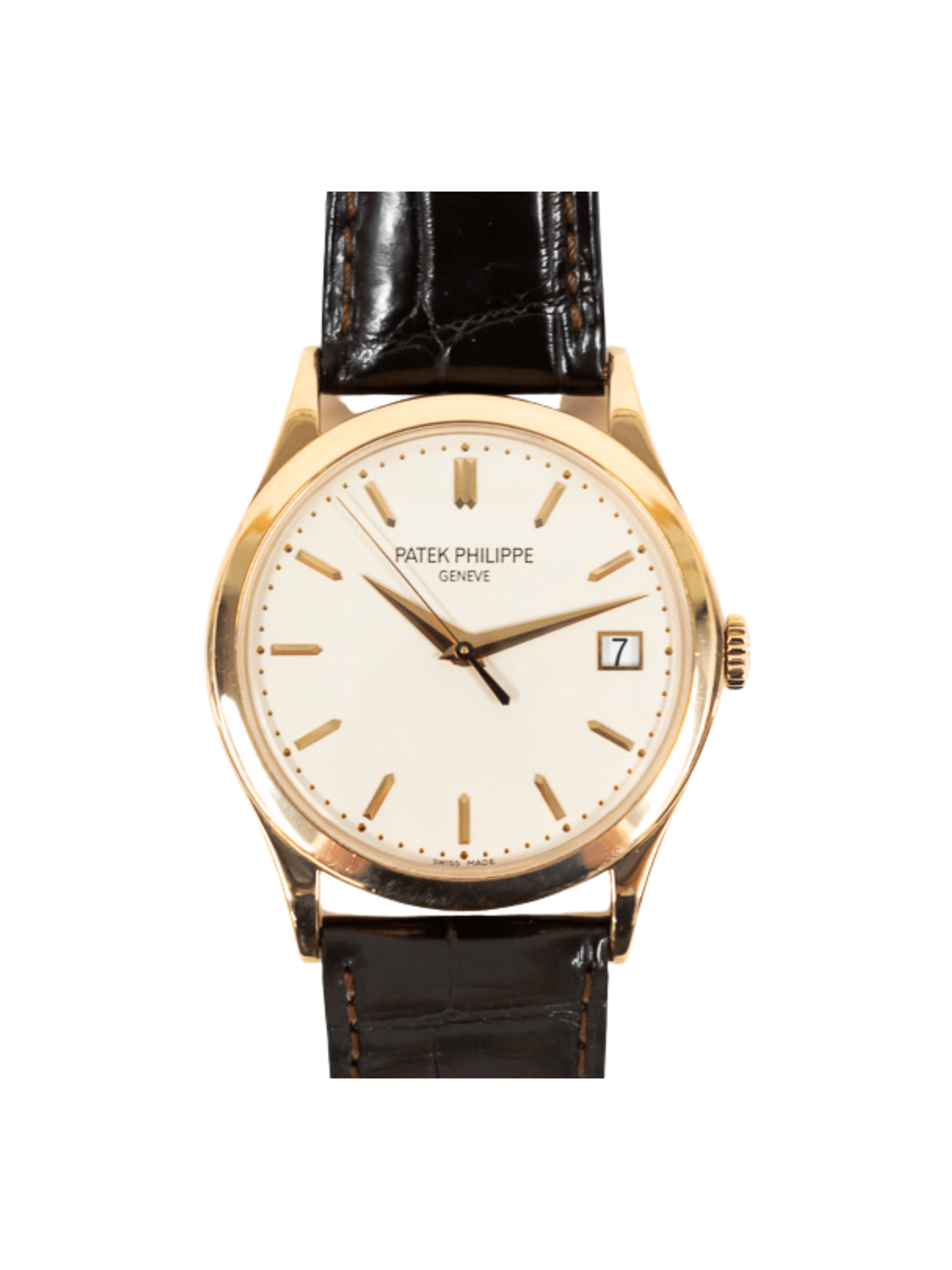Patek Philippe Calatrava Rose Gold White Stick Dial 5296R-010