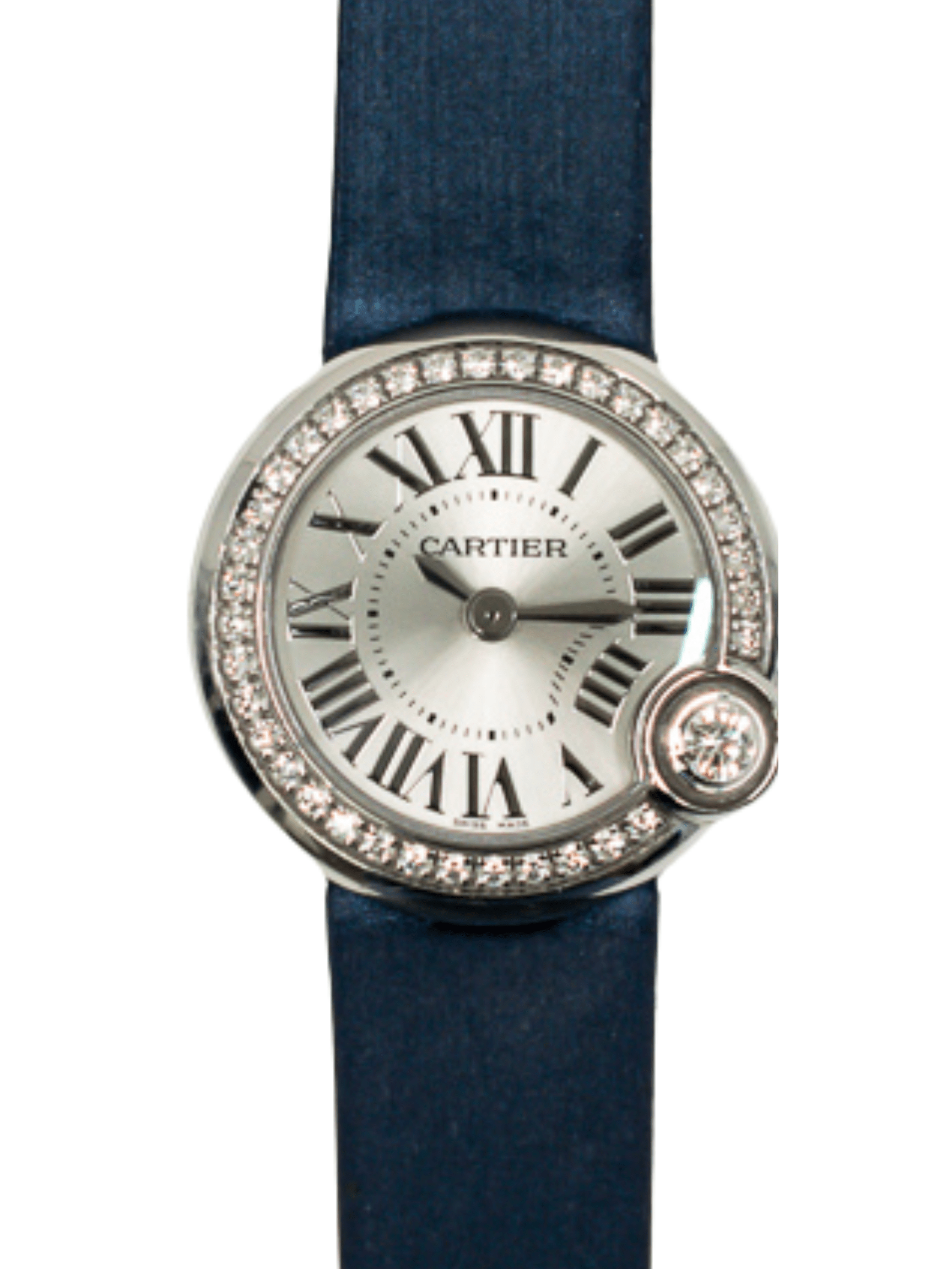 Cartier Ballon Blanc De Cartier Silver Roman Dial W4BL0002 Bracelet