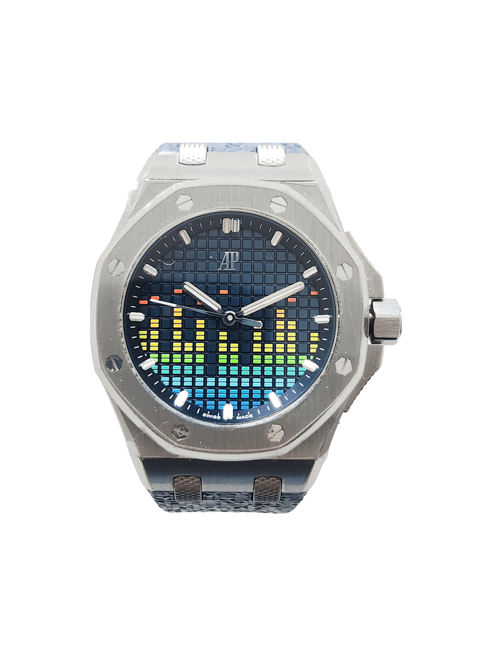 Audemars Piguet Royal Oak Blue Dial 77600TI.OO.A343CA.01 Bracelet