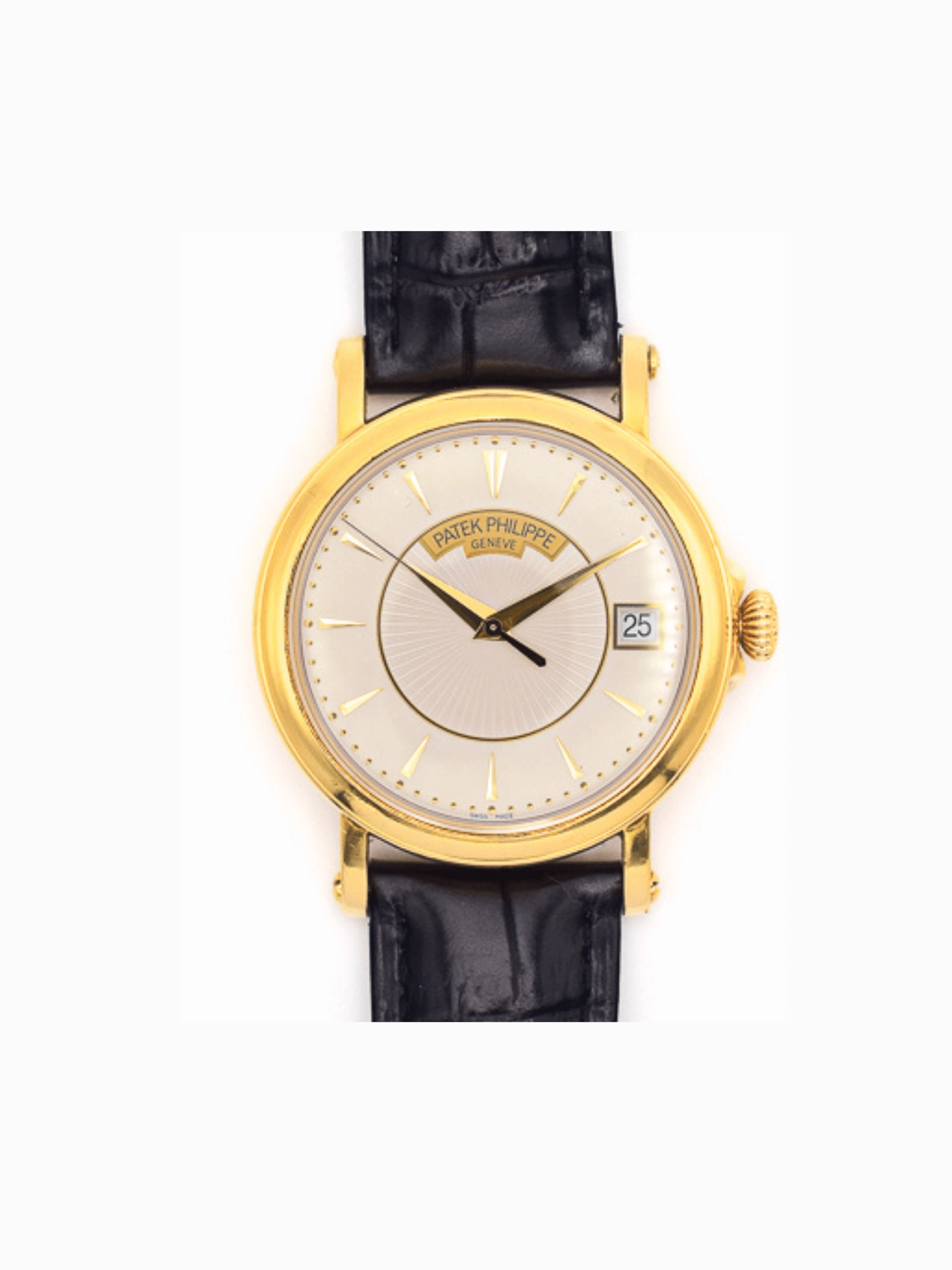 Patek Philippe Calatrava Yellow Gold Silver Stick Dial 5153J-001