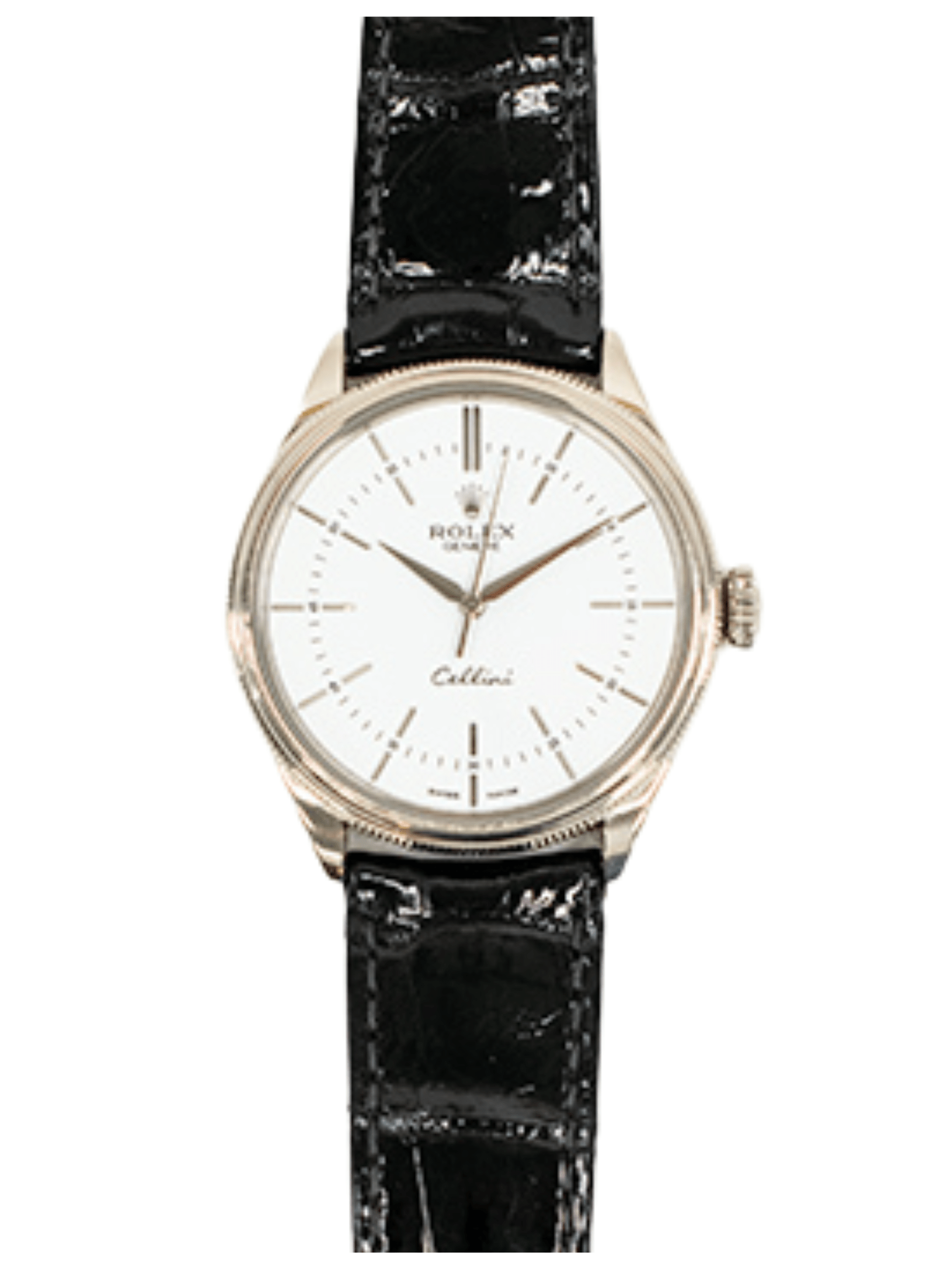 Rolex Cellini Time 39mm White Gold White Dial 50509 Bracelet