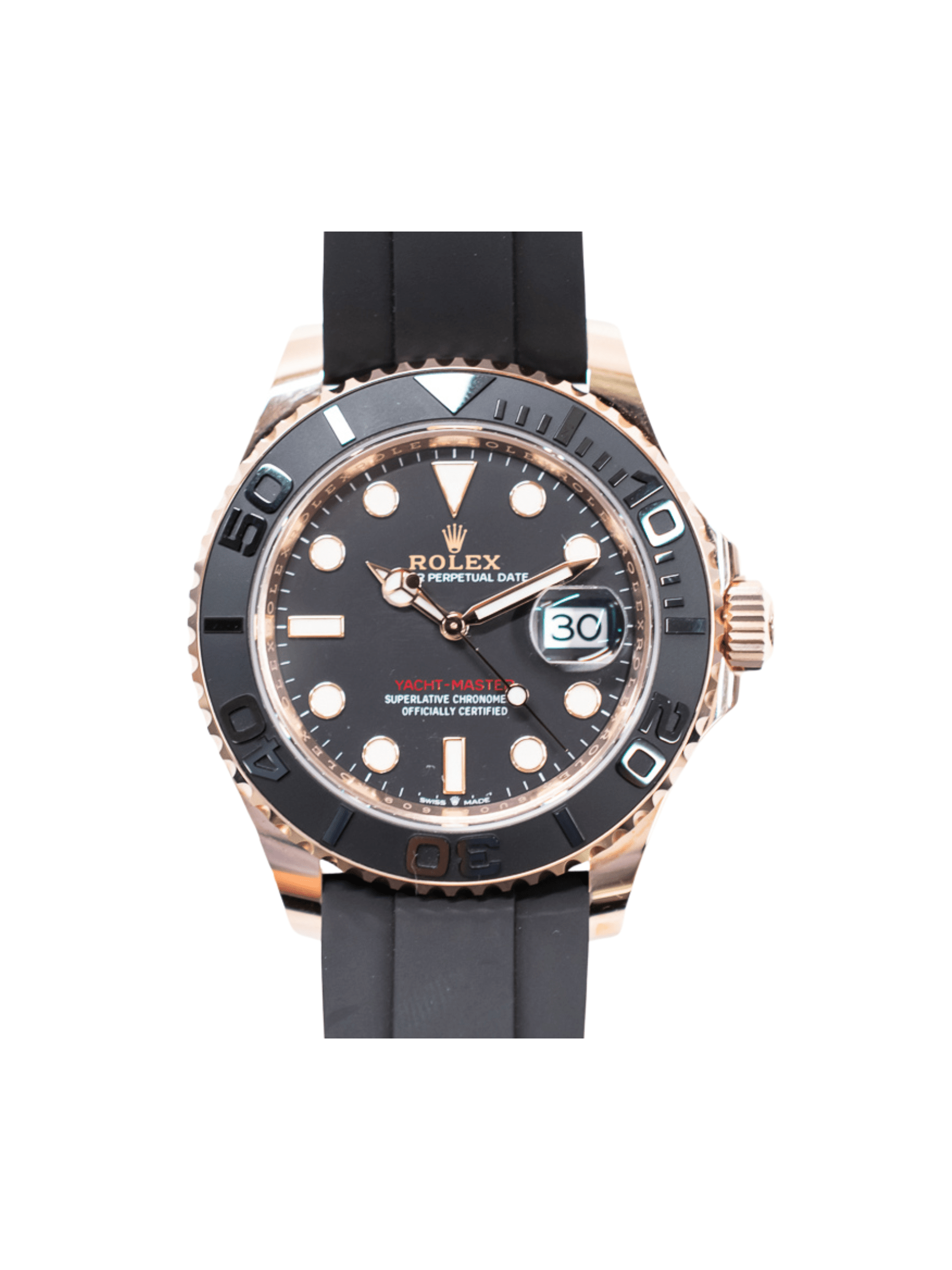 Rolex Yacht-Master 40 Rose Gold Black Dial 126655