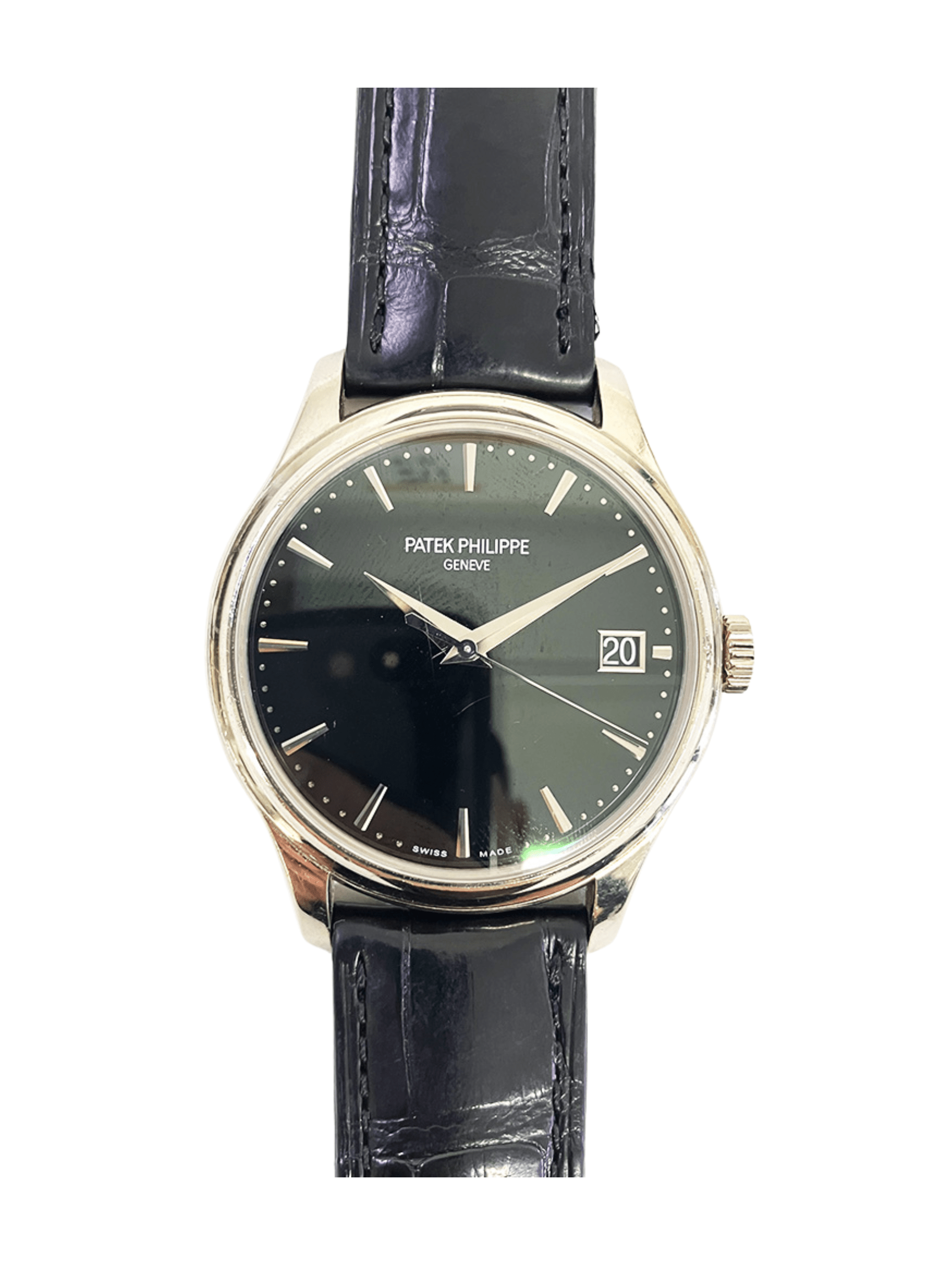Patek Philippe Calatrava Black Dial 5227G-010 Bracelet