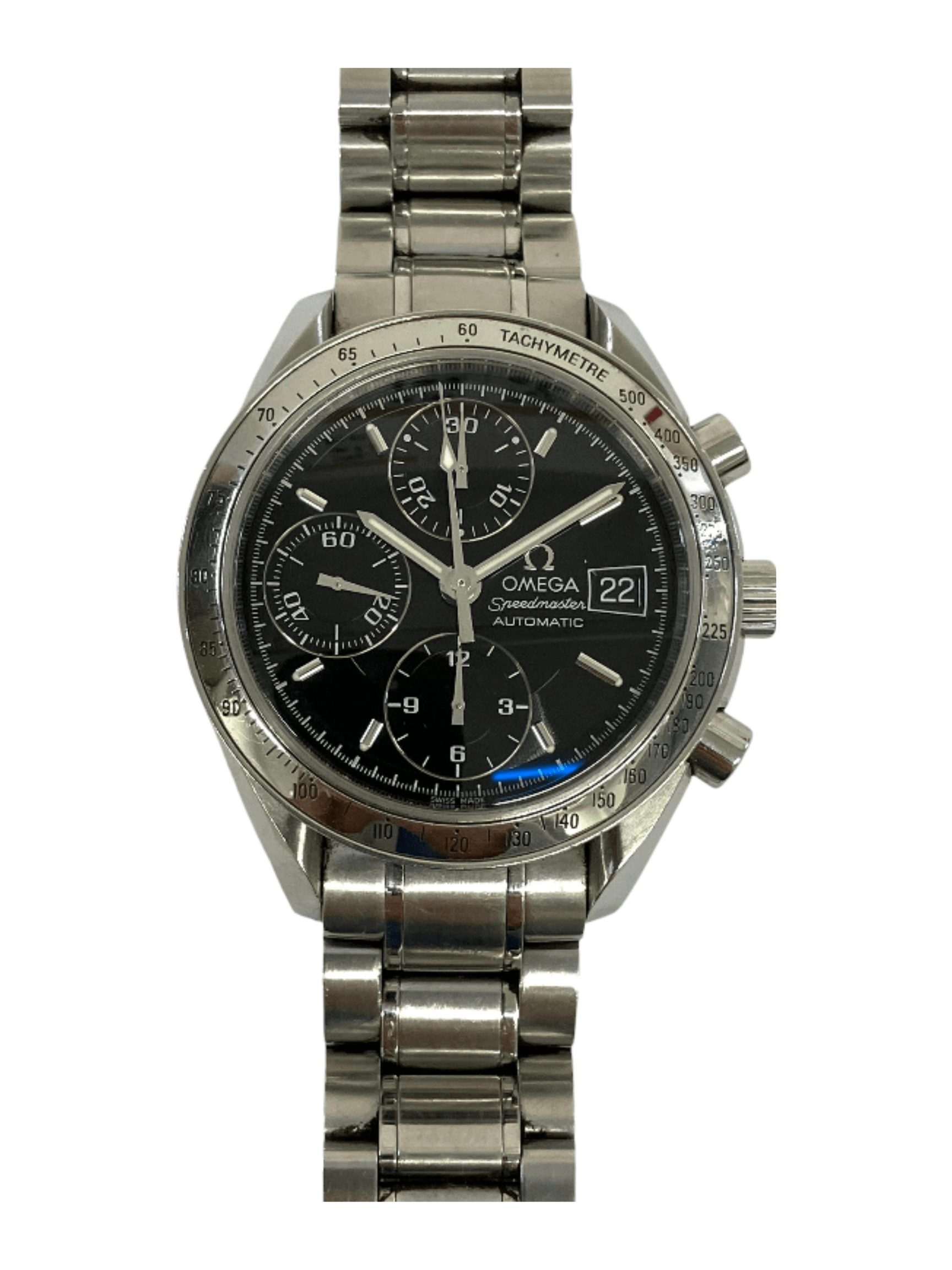Omega Speedmaster Date Stainless Steel Black Dial 3513.50.00 Bracelet