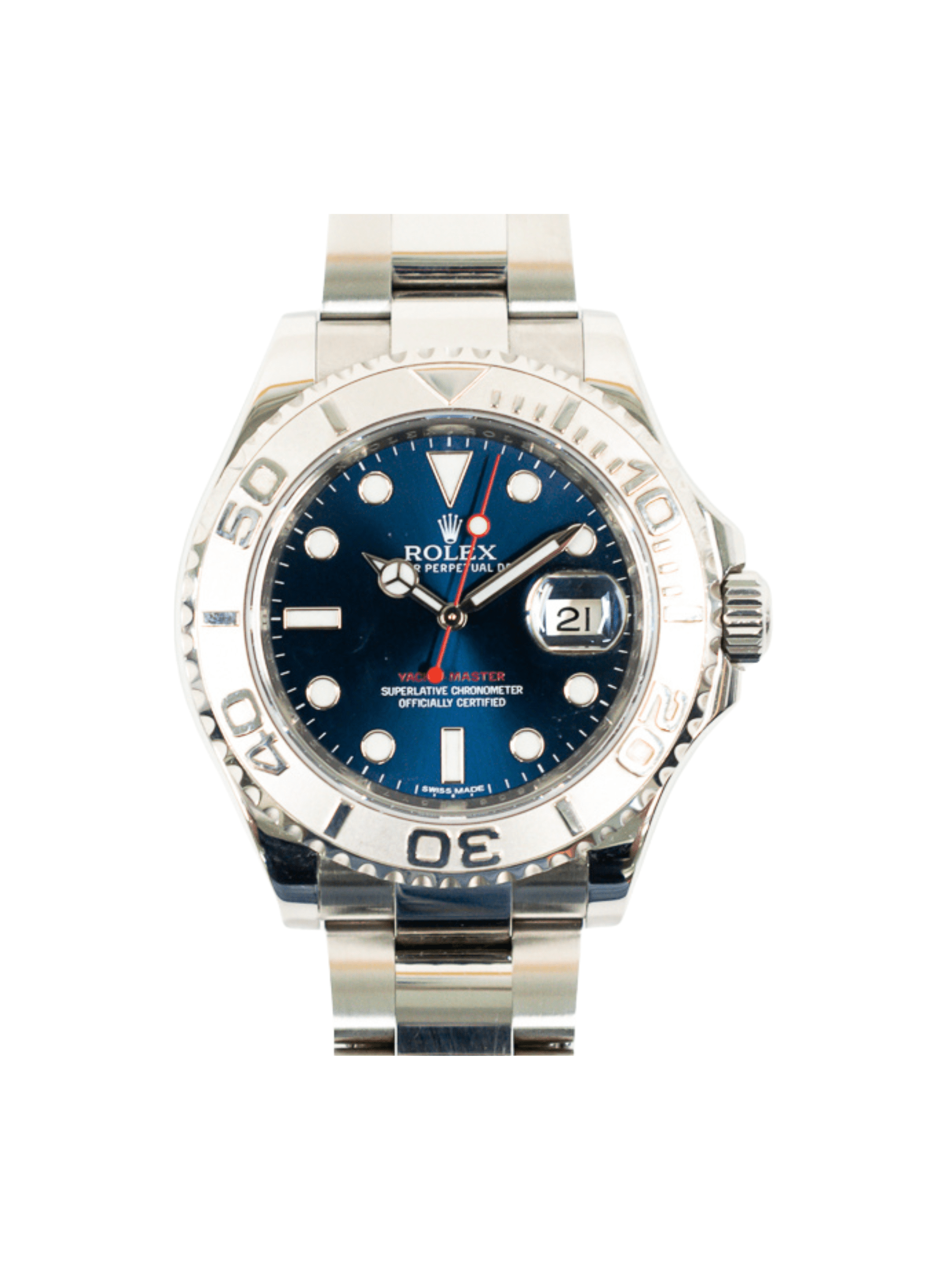 Rolex Yacht-Master 40 Stainless Steel Blue Dial 116622 Bracelet