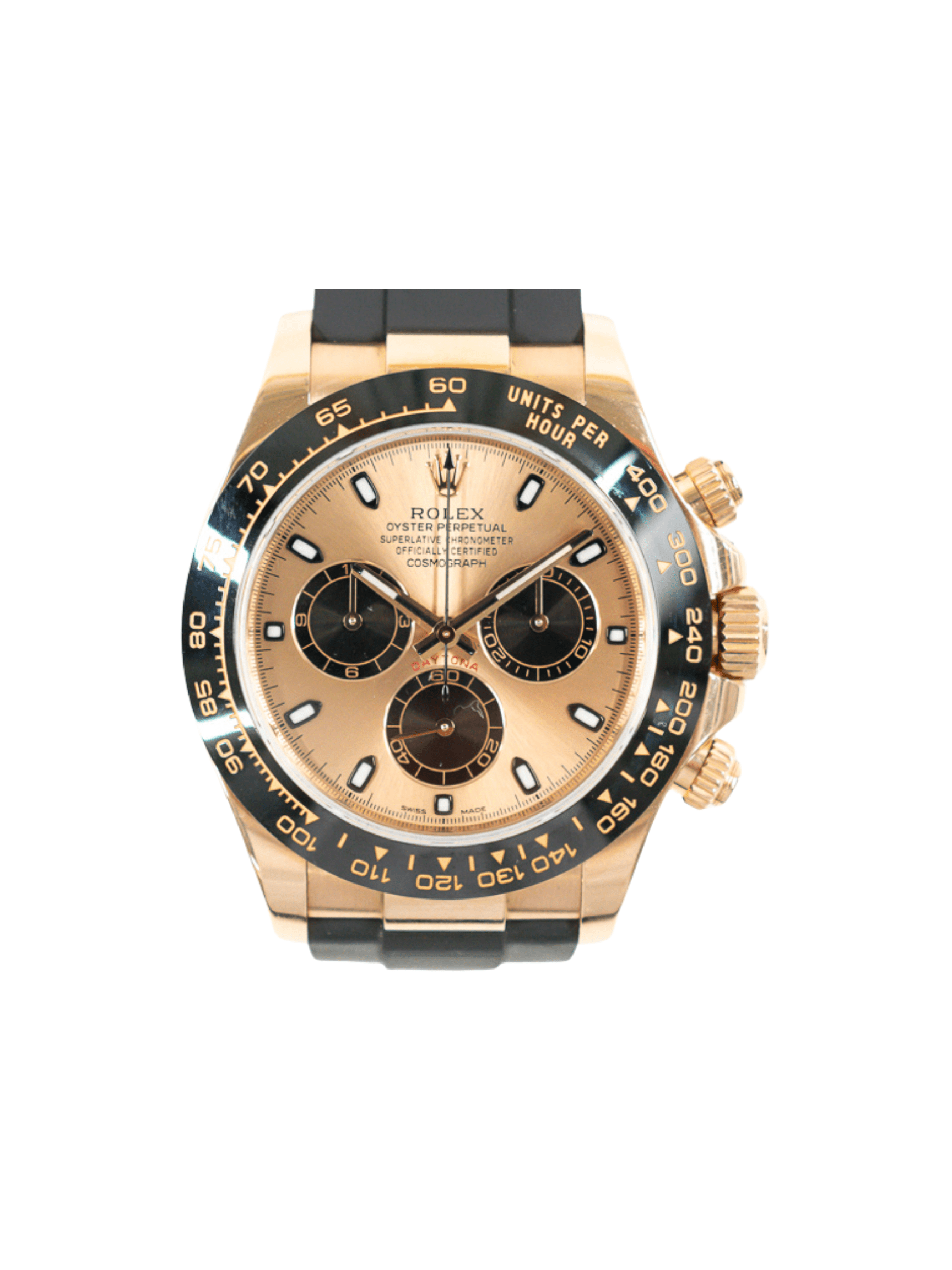 Rolex Daytona Rose Gold Sundust Dial 116515LN Bracelet