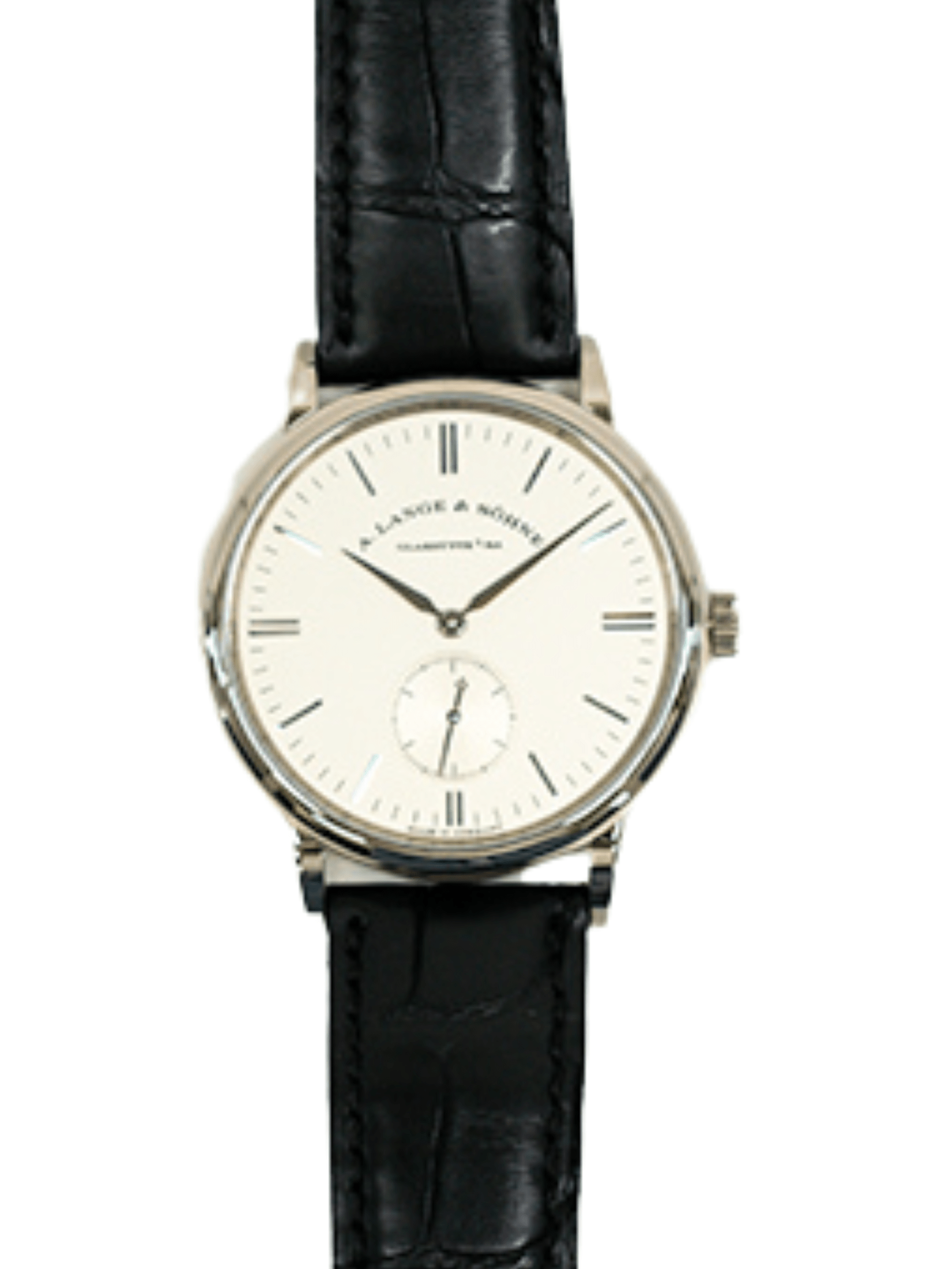 A. Lange & Söhne Saxonia White Gold Silver Dial 219.026 Bracelet